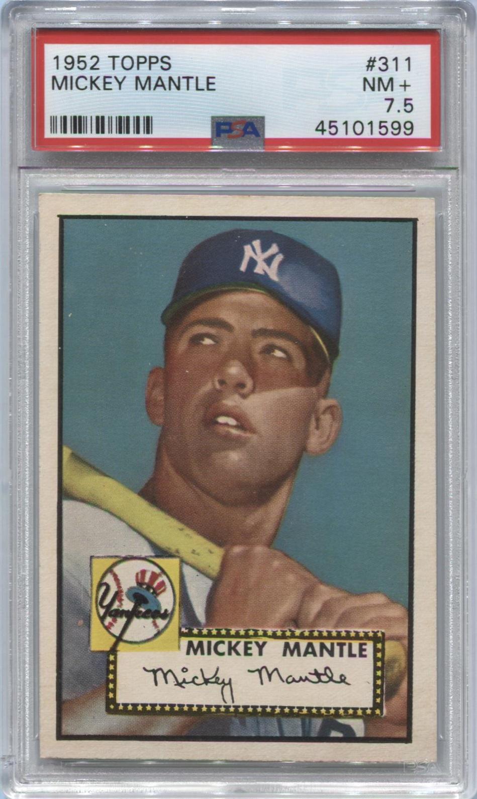 1952 Topps Mickey Mantle #311 Baseball Card 13 x 19"  Photo Print