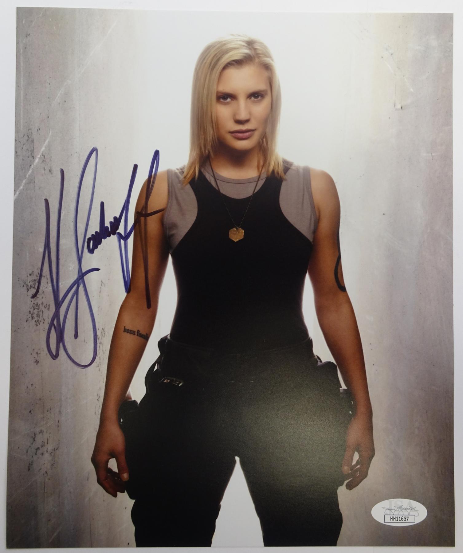 Katie Sackhoff Autographed Battlestar Galactica 8x10