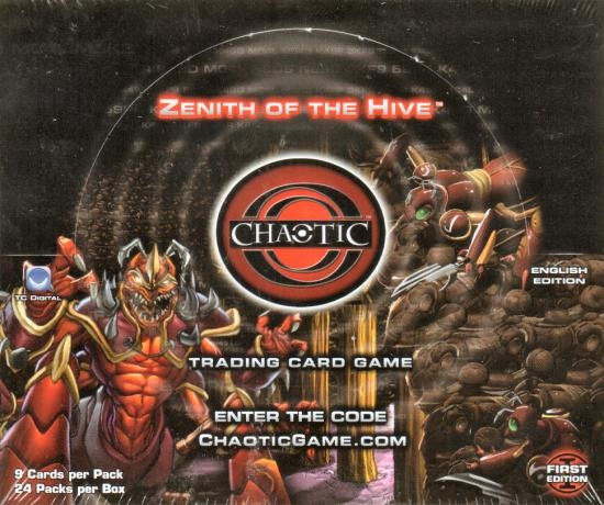 Zenith Of The Hive Booster 9 Cards Per Pack Chaotic TCG 3 Packs Per Lot 