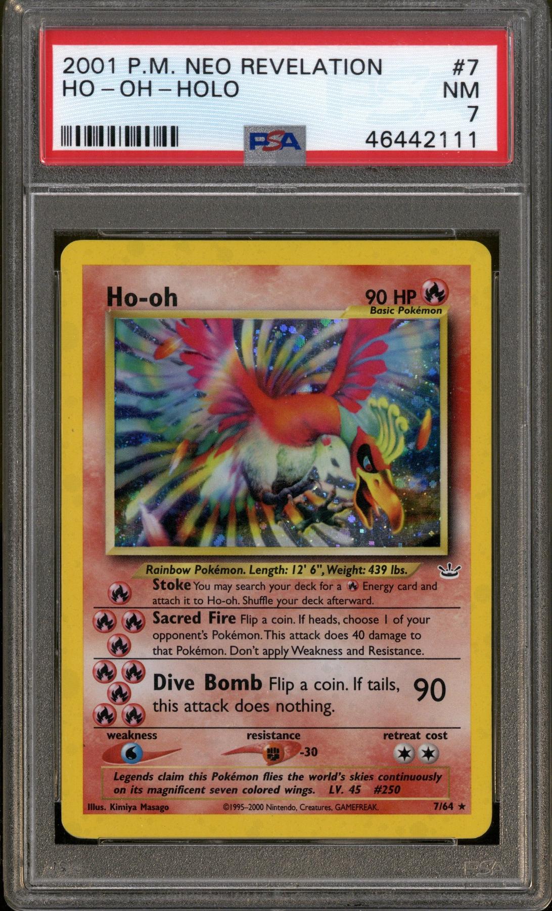 Pokemon Neo Revelation Ho-Oh 7/64 PSA 7 | DA Card World