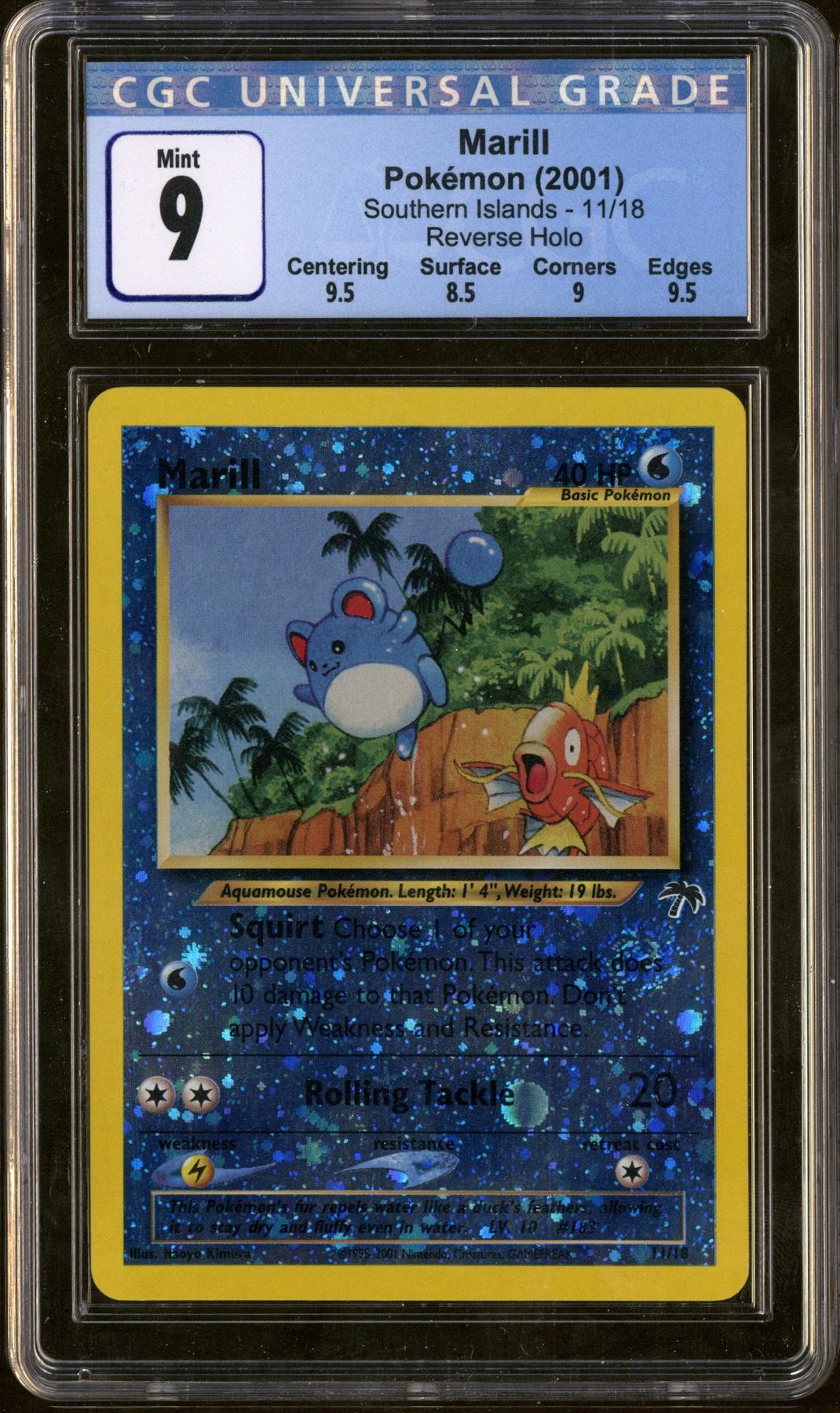 Pokemon Southern Islands Marill 11/18 CGC 9 | DA Card World