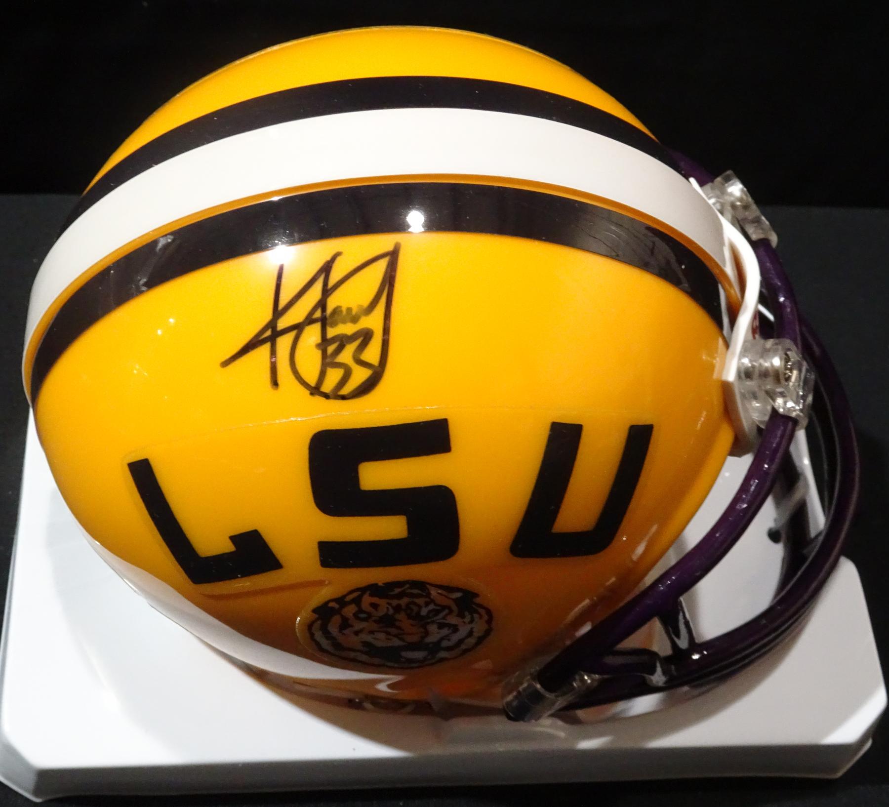 lsu autographed football