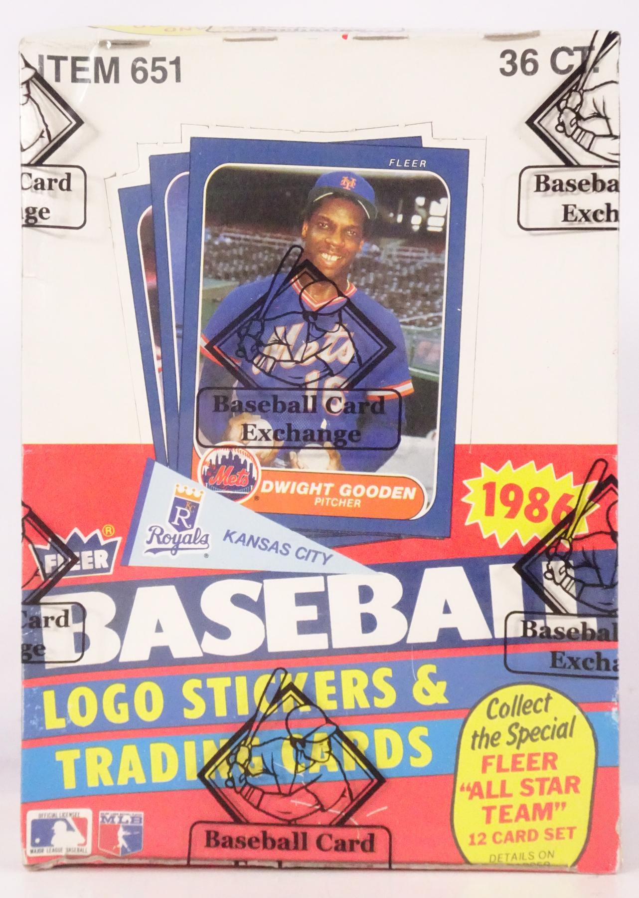 1986 offers Topps Baseball Wax Box