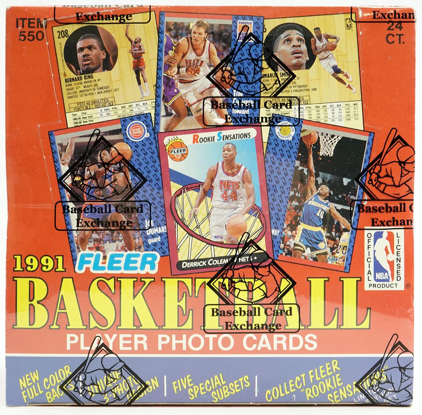 1991/92 Fleer Series 1 Basketball Jumbo Box (BBCE) DA Card World