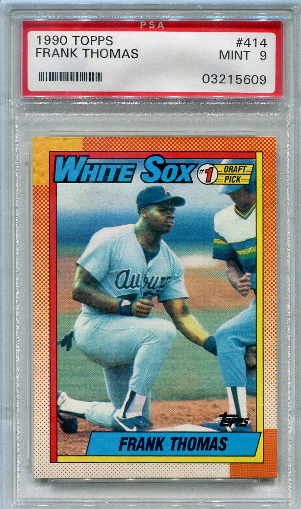 1990 Topps 414 Frank Thomas RC PSA 9 (Mint) (Reed Buy