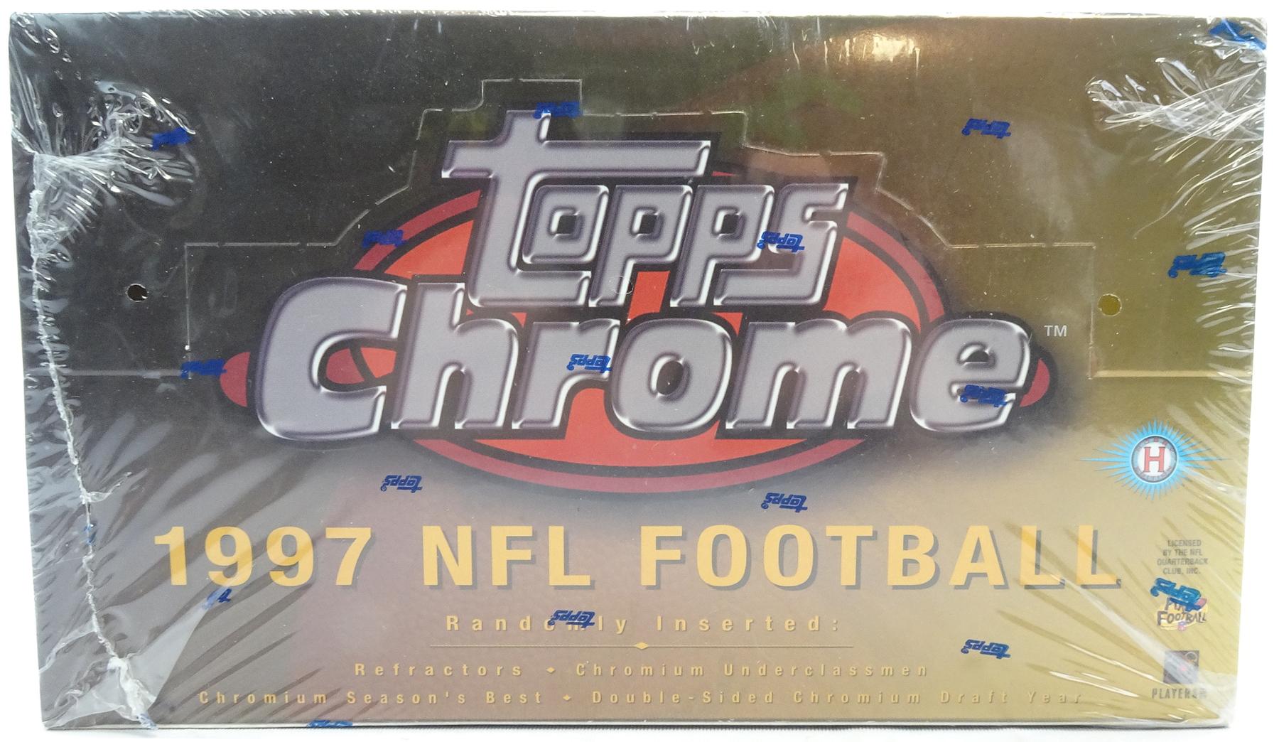 1997 Topps Chrome Football Hobby Box Reed Buy Da Card World