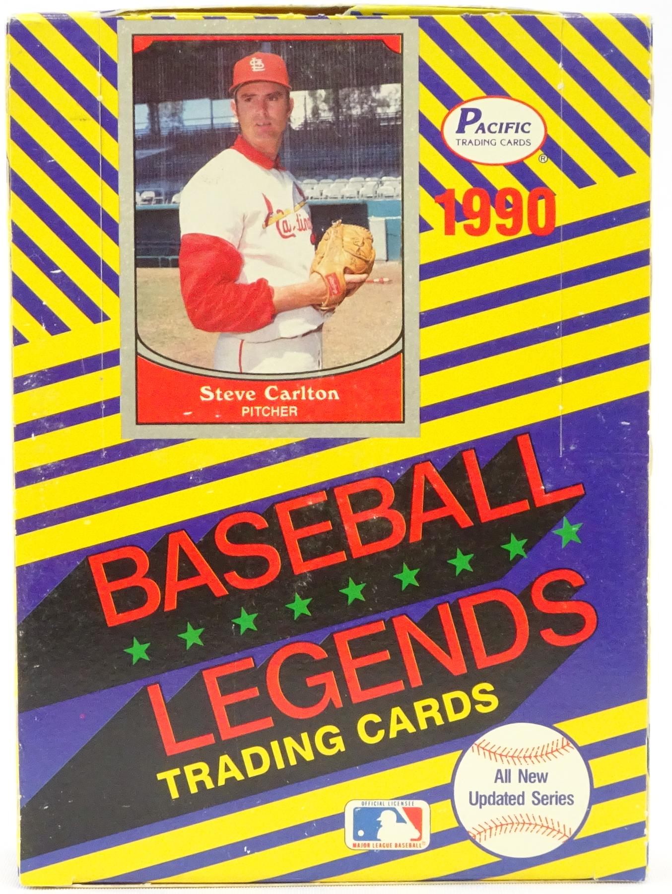 1990 Pacific Baseball Legends Wax Box (Reed Buy) DA Card World