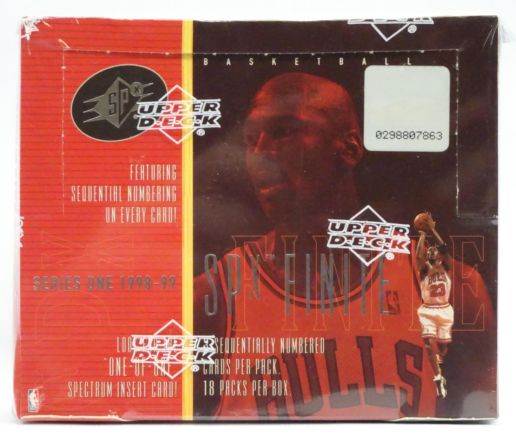 1998 99 Upper Deck Spx Finite Series 1 Basketball Hobby Box Reed Buy