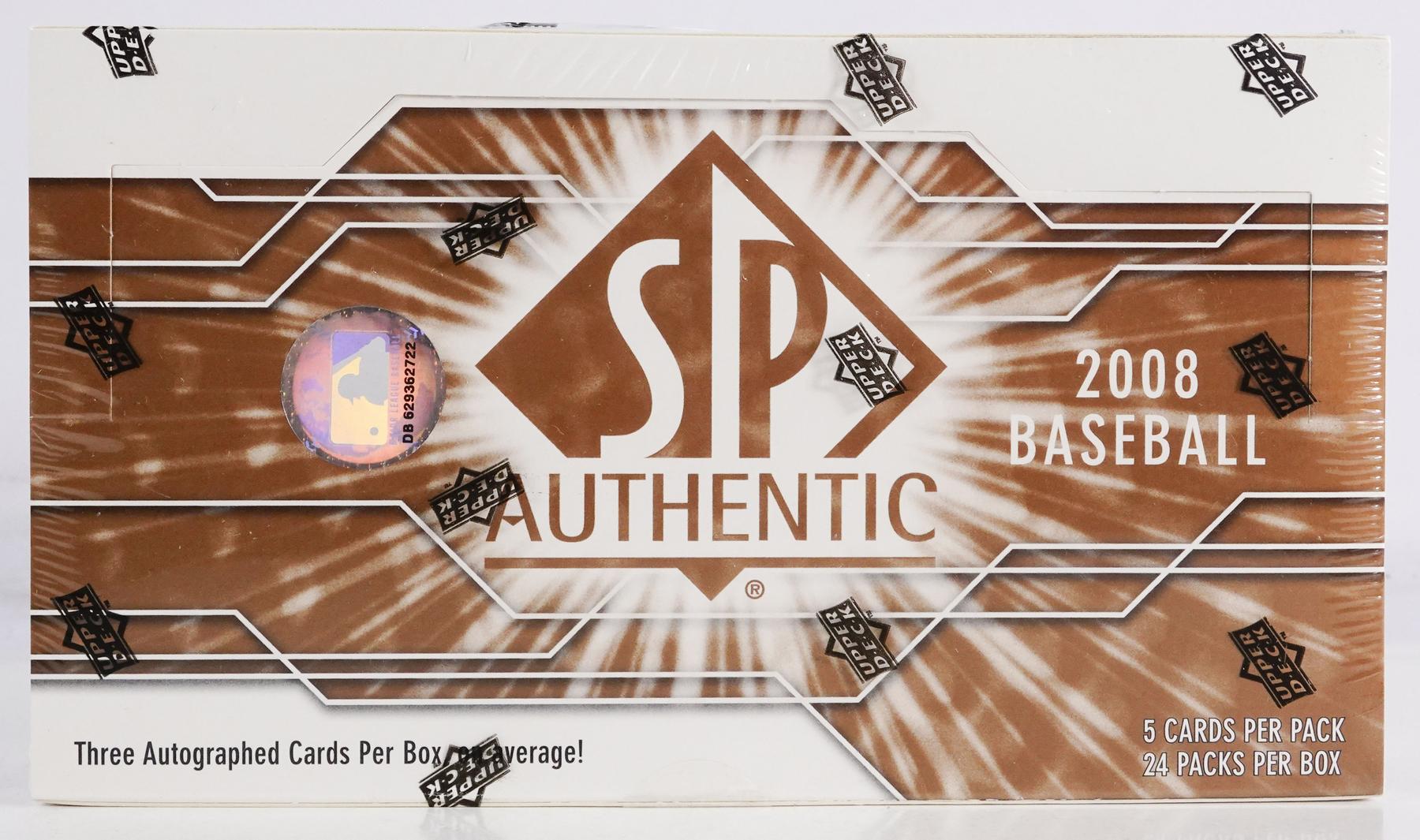 2008 Upper Deck SP Authentic Baseball Hobby Box DA Card World 2008 Upper Deck SP Authentic Baseball Hobby Box DA Card World