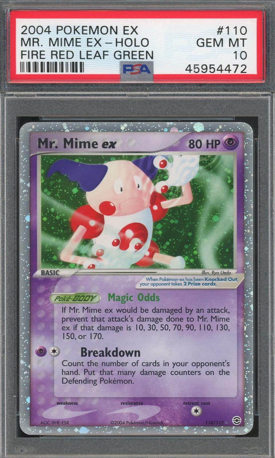 2004 Pokemon Fire Red Leaf Green Mr Mime Ex 110 112 Psa 10 4472 Reed Buy Da Card World