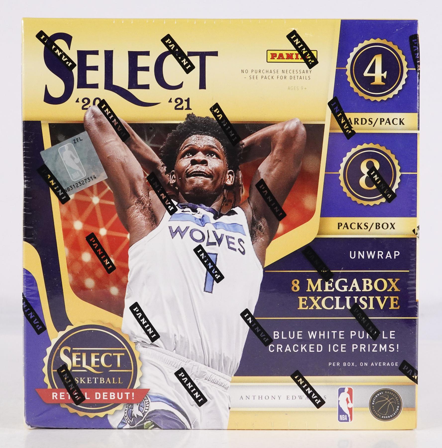2020/21 Panini Select Basketball Mega Box (Blue, White, Purple