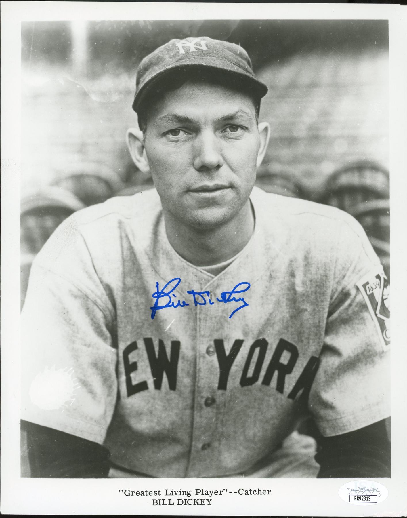 Bill Dickey Autographed 8x10 B&W Photo JSA RR923213 (Reed Buy) | DA ...