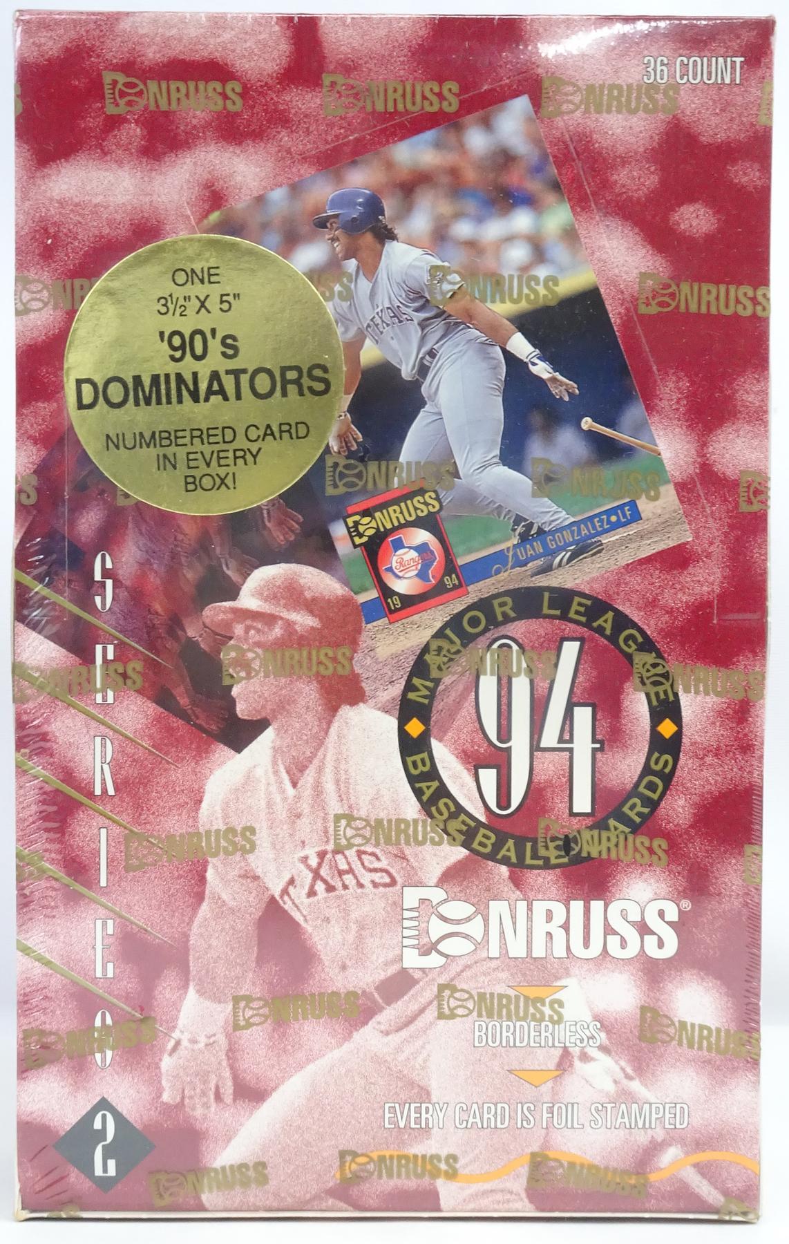 1994 Donruss Series 2 Baseball Hobby Box (Reed Buy) | DA Card World