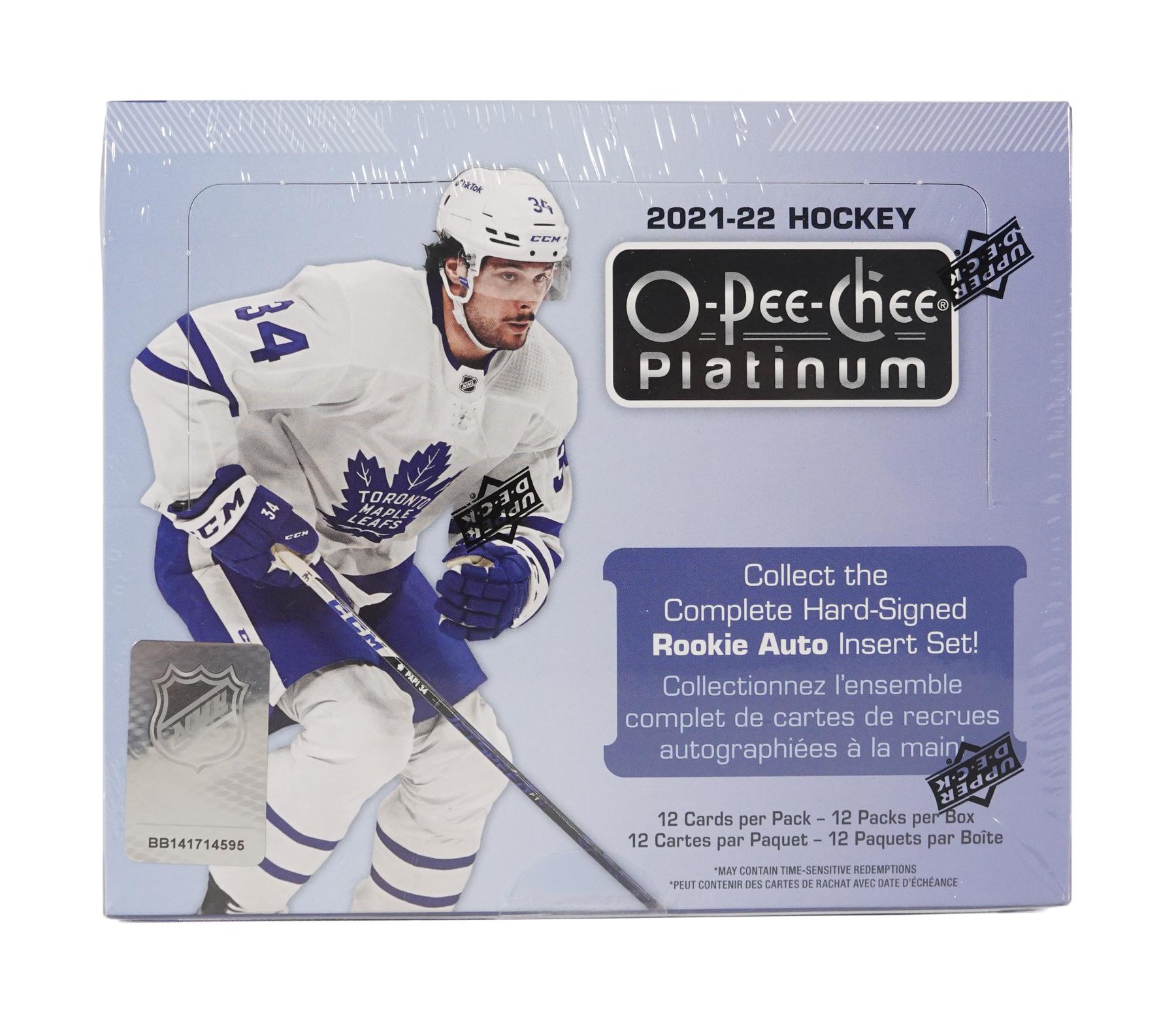 2020-21 Upper Deck O-Pee-Chee Platinum Hockey Hobby 16 Box Case