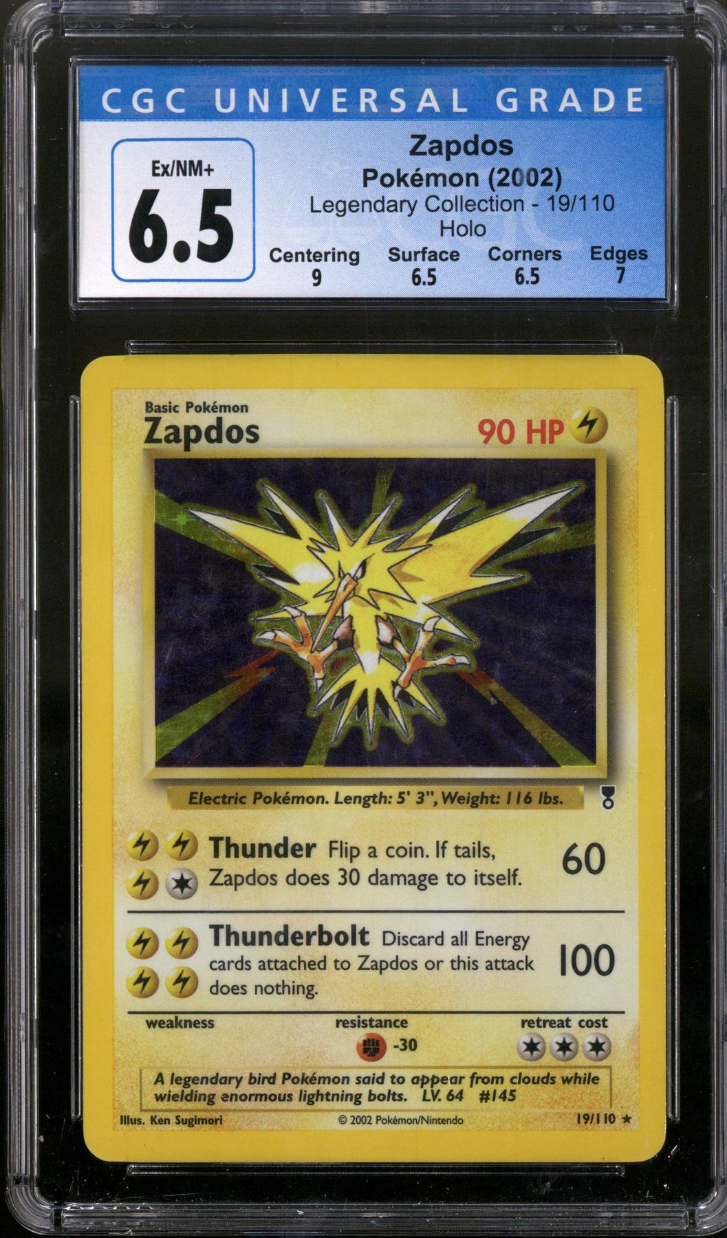 Pokemon Legendary Collection Zapdos 19/110 CGC 6.5 | DA Card World