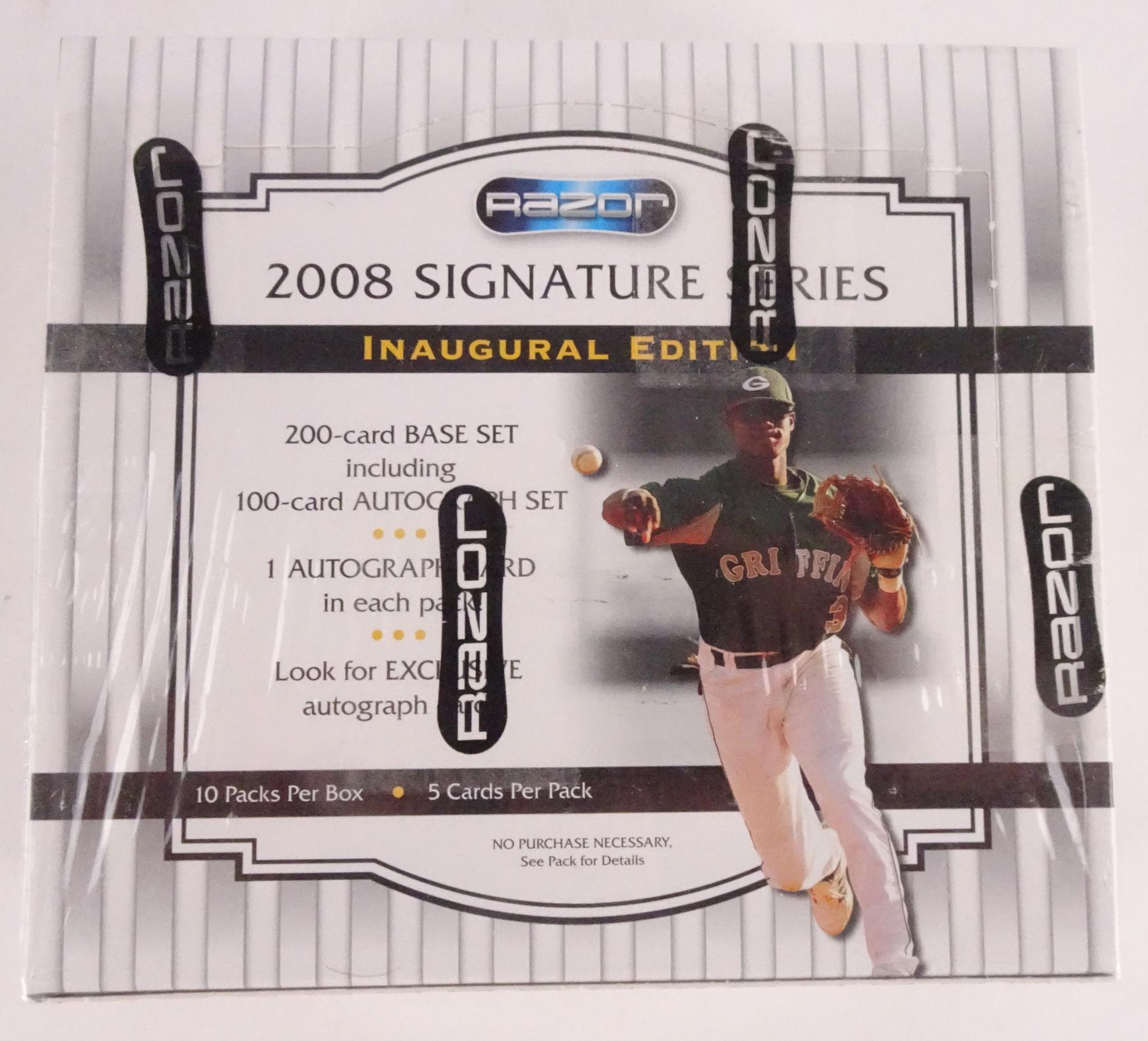 2008 Razor Signature Series Baseball Hobby Box | DA Card World
