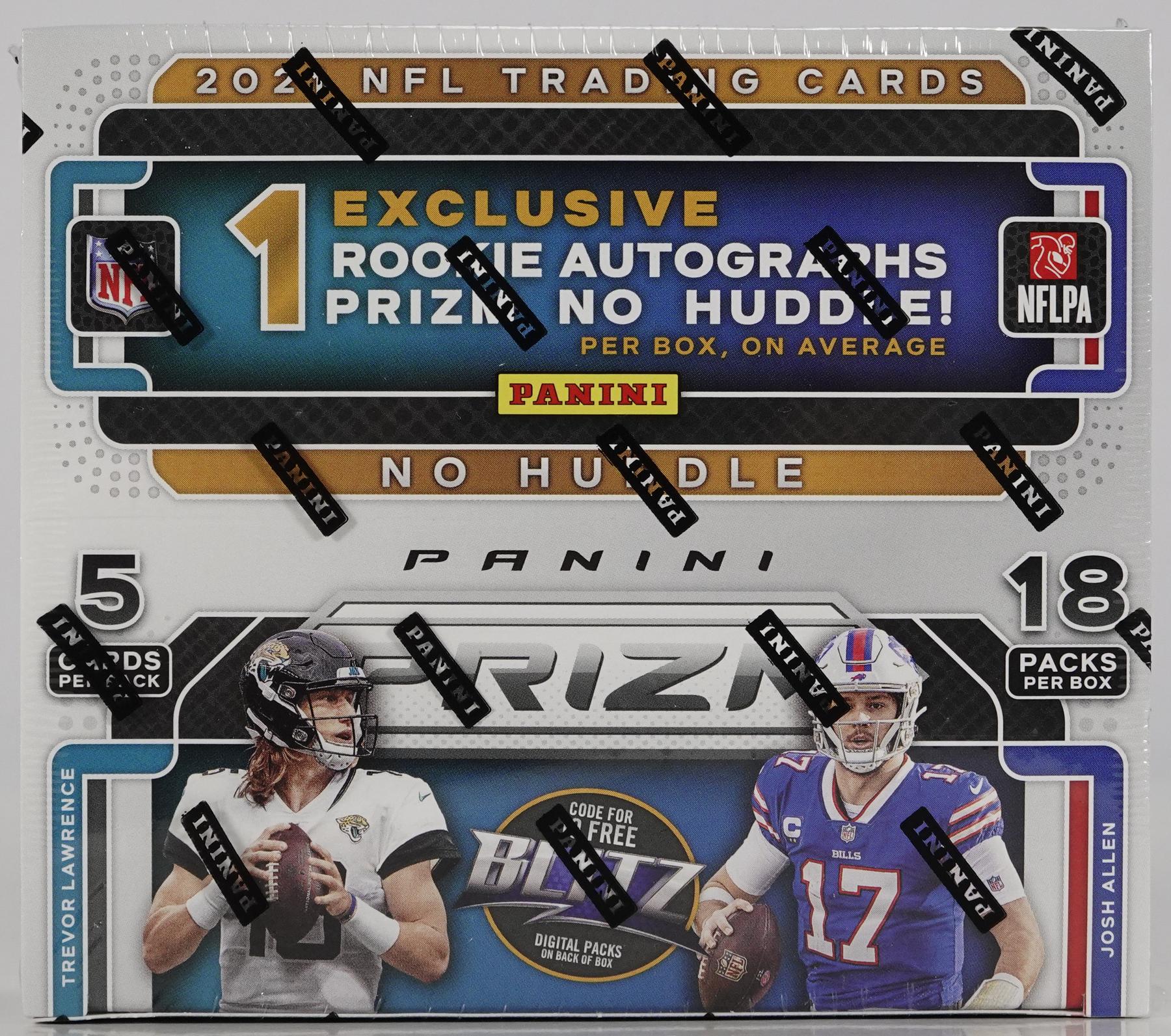 2021 Panini Prizm No Huddle Football Hobby Box DA Card World