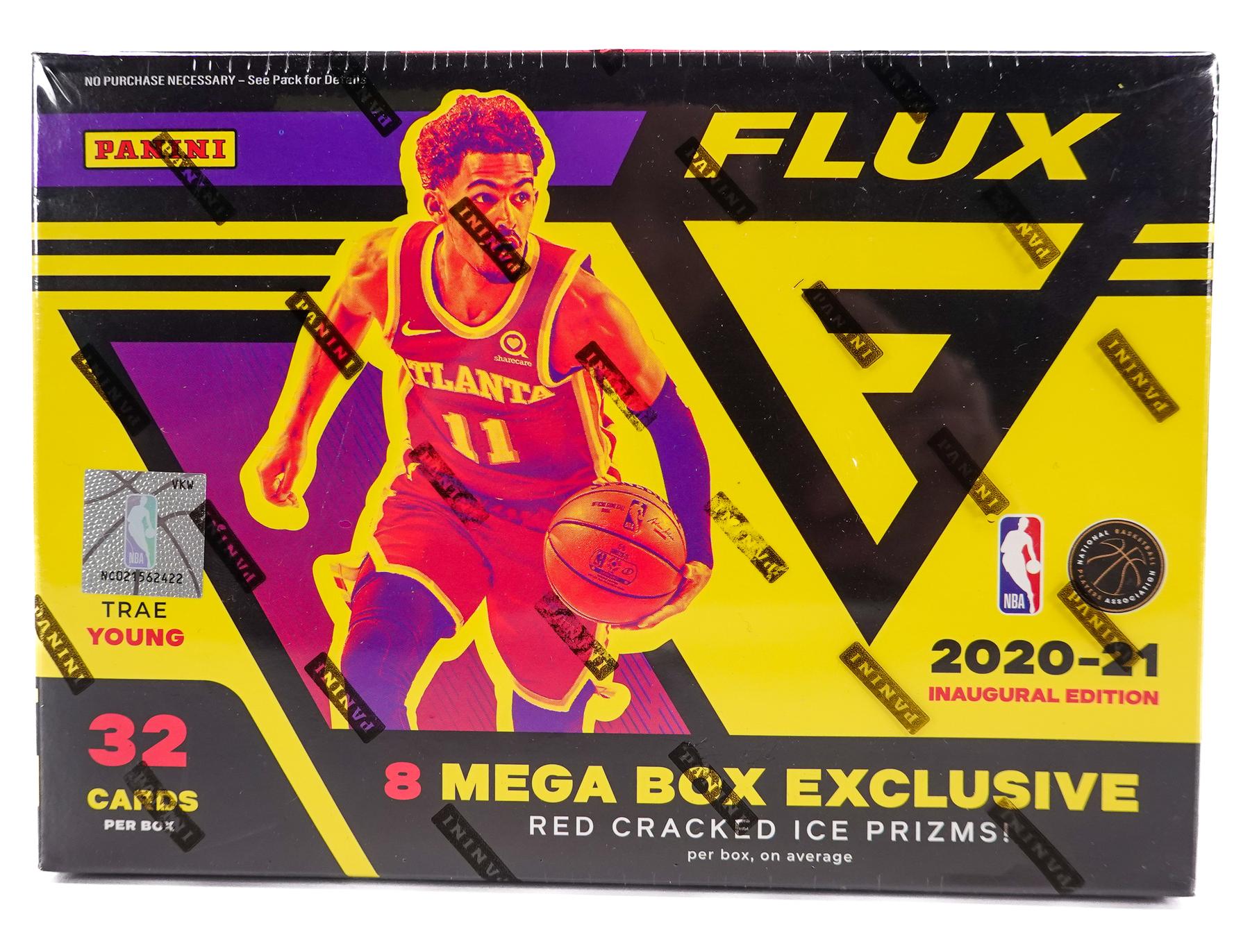 2020/21 Panini Flux Basketball Mega Box (Red Cracked Ice Prizms 