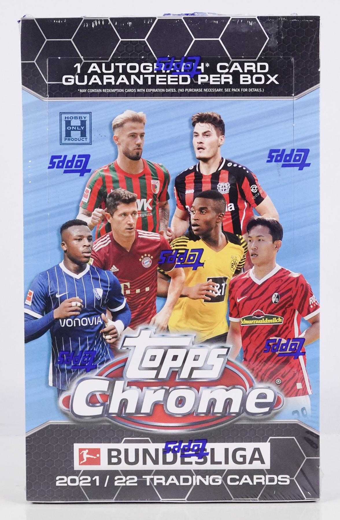 2021/22 Topps Chrome Bundesliga Soccer Hobby Box DA Card World