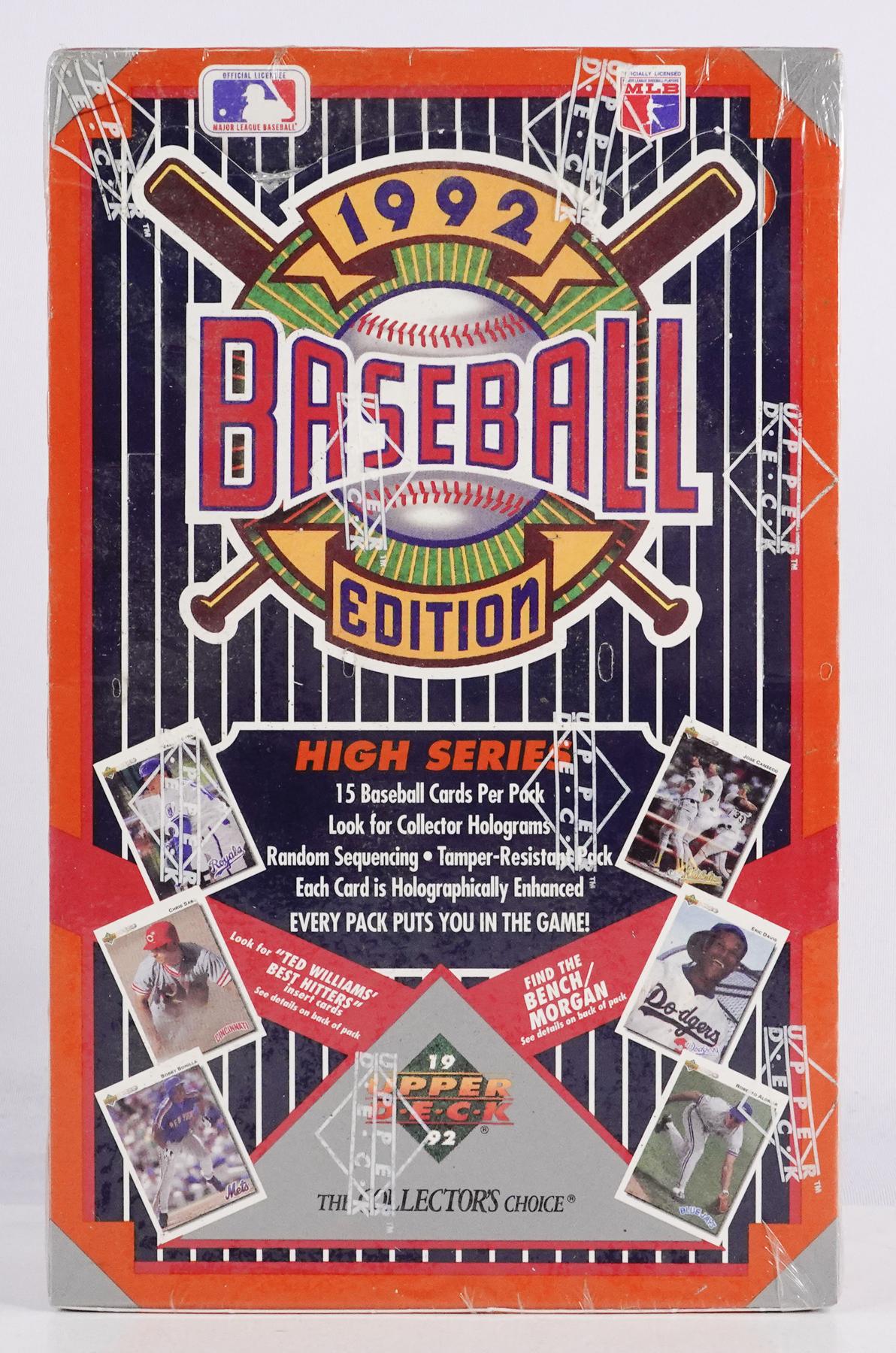 1992 Upper Deck Hi # Baseball Hobby Box | DA Card World