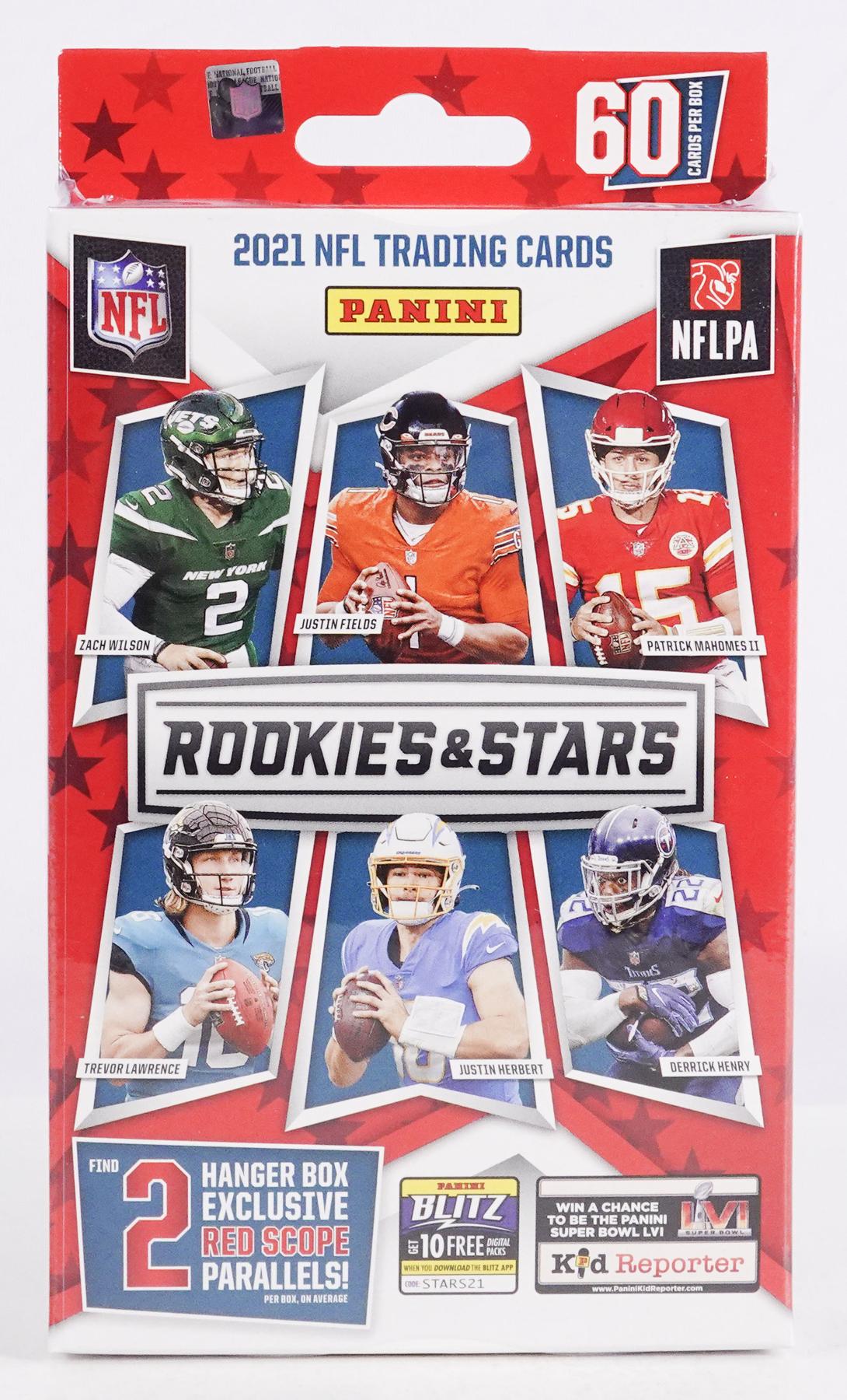 2021 Panini Rookies & Stars Football Hanger Box with (60) Cards