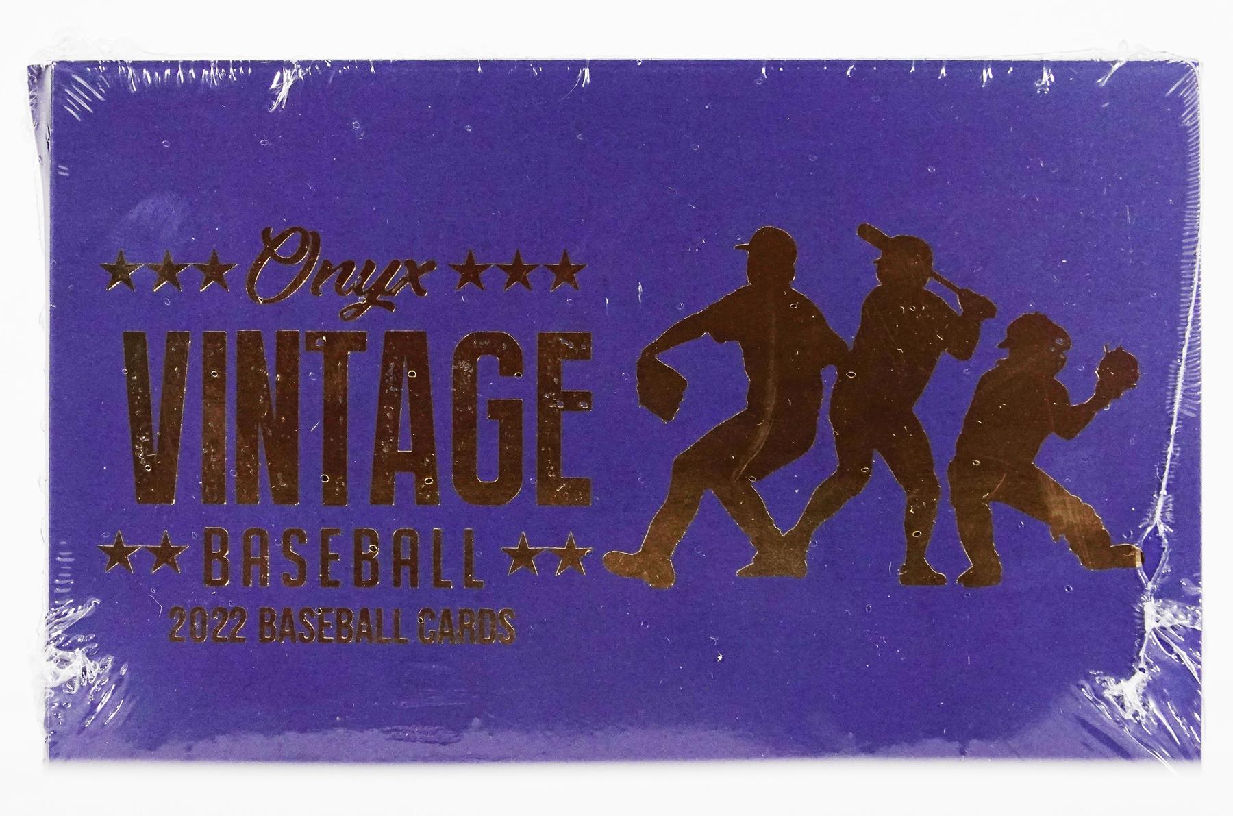 2022 Onyx Vintage Baseball Hobby Box DA Card World