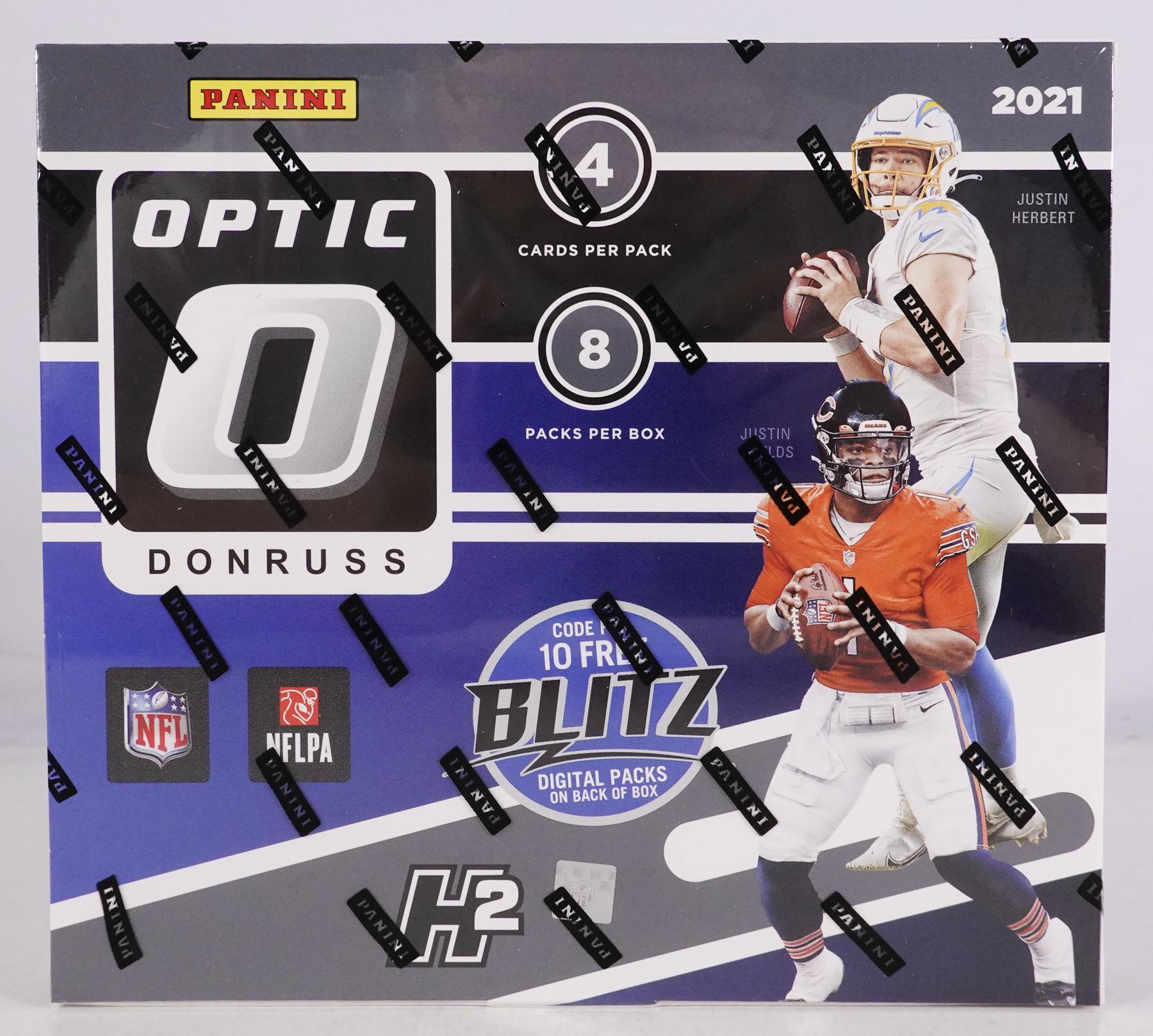 2021 Panini Donruss Optic Football H2 Hobby Hybrid Box DA Card World