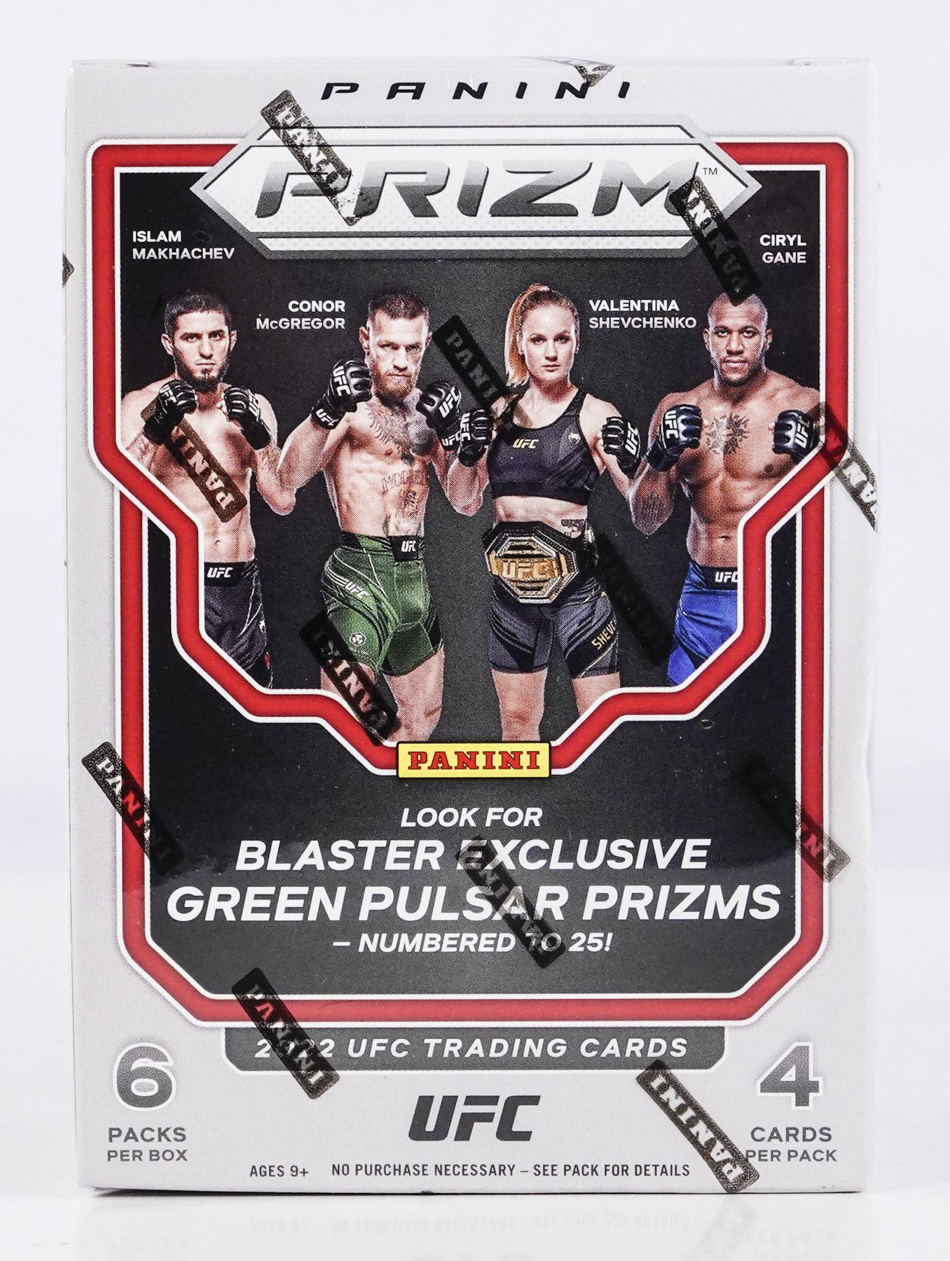 2022 Panini Prizm UFC 6-Pack Blaster Box (Green Pulsar Prizms!)