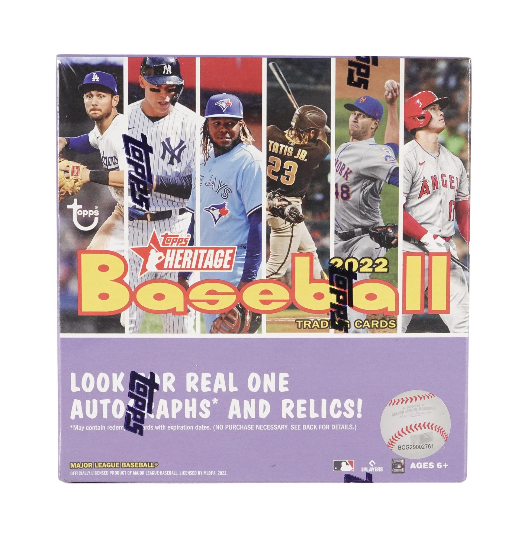 2021 Topps Heritage Baseball Mega Box (Blue Sparkle Parallels
