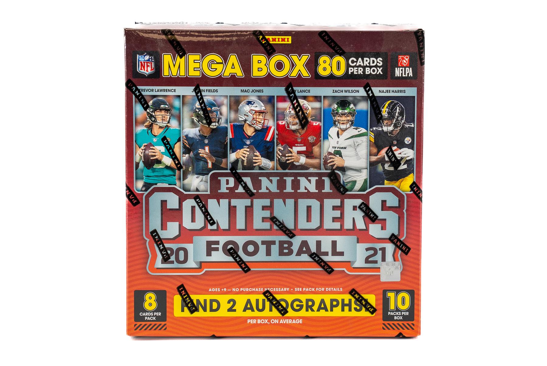 2021 Panini Contenders Football Mega Box (Orange Parallels!) (Fanatics