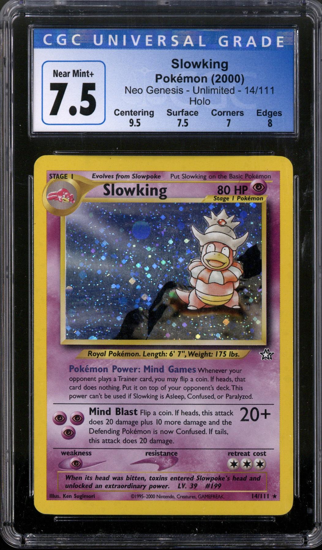 Pokemon Neo Genesis Slowking 14/111 CGC 7.5 | DA Card World