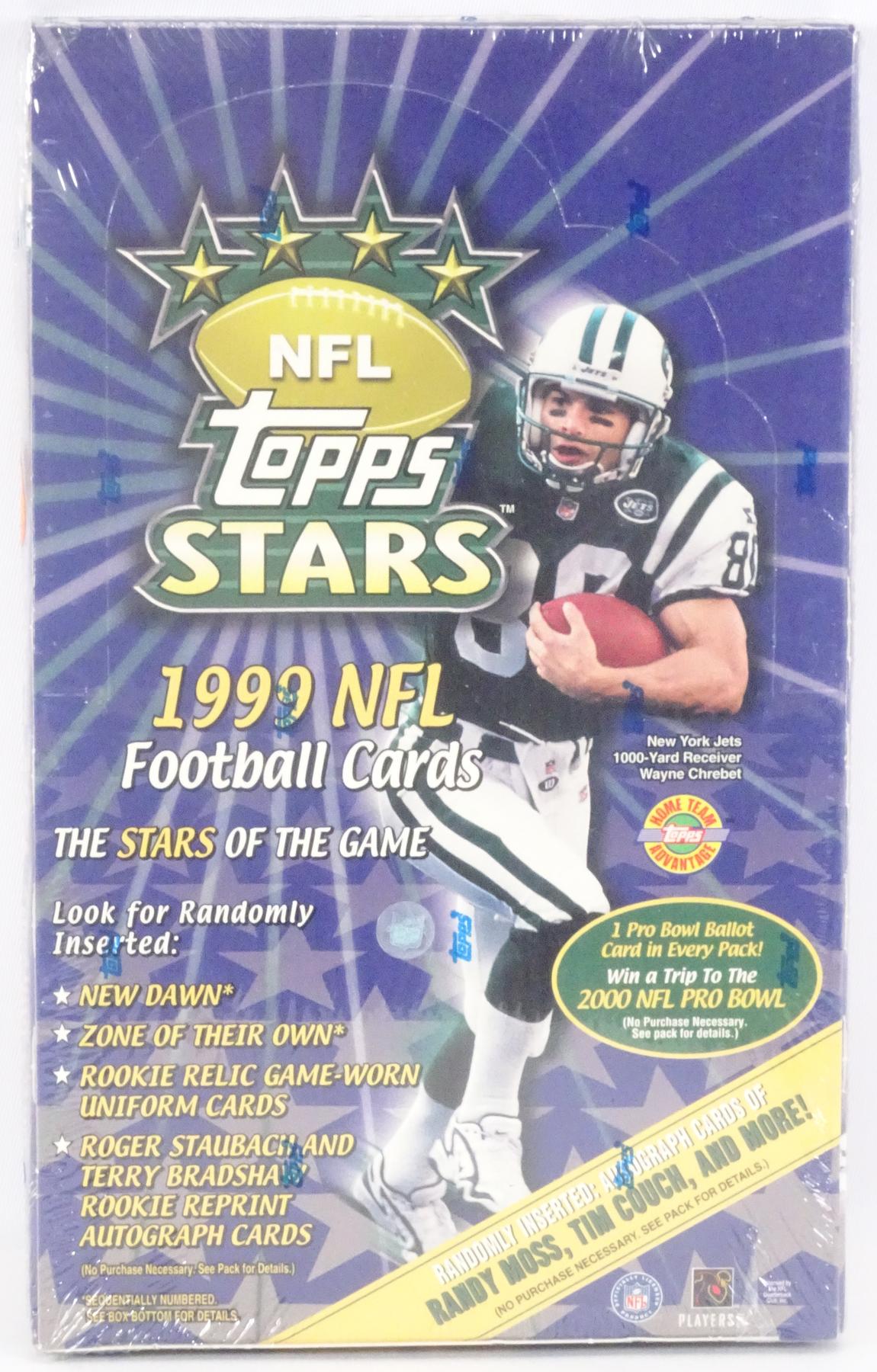 1999 Topps Stars Football Hobby Box Reed Buy Da Card World