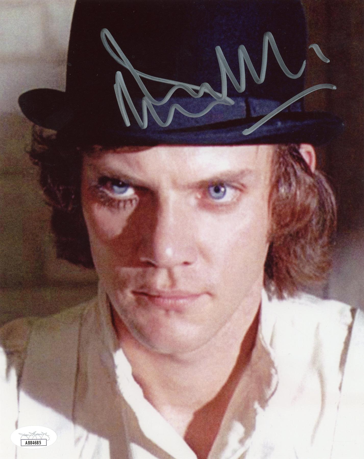 Malcolm McDowell A Clockwork Orange Autographed 8x10 Photo JSA AB84685 ...