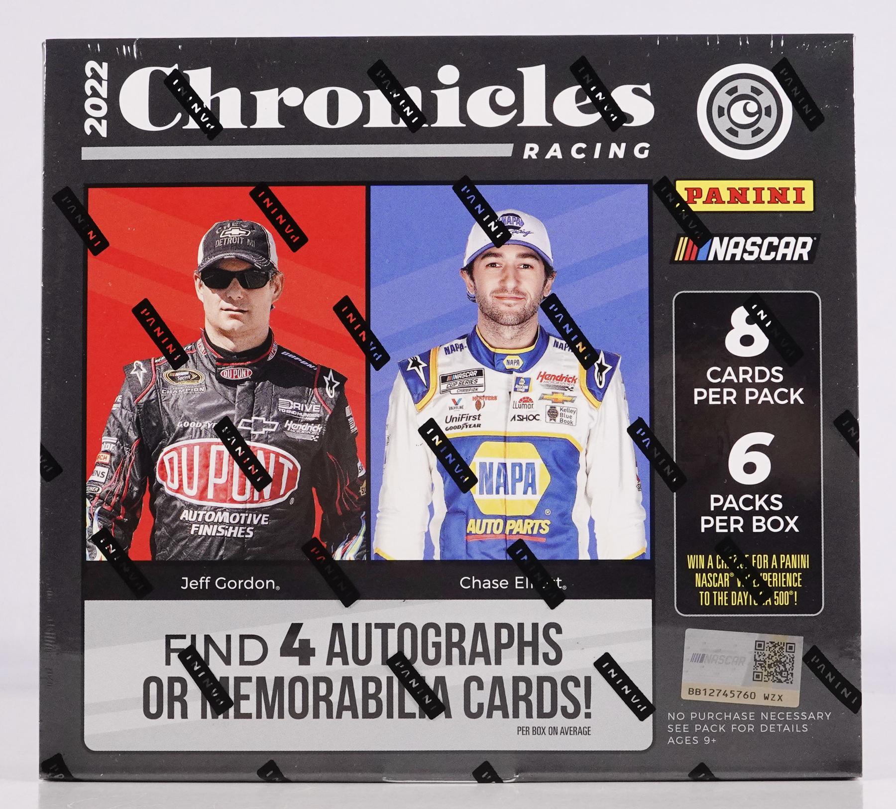 2022 Panini Chronicles Racing Hobby Box DA Card World