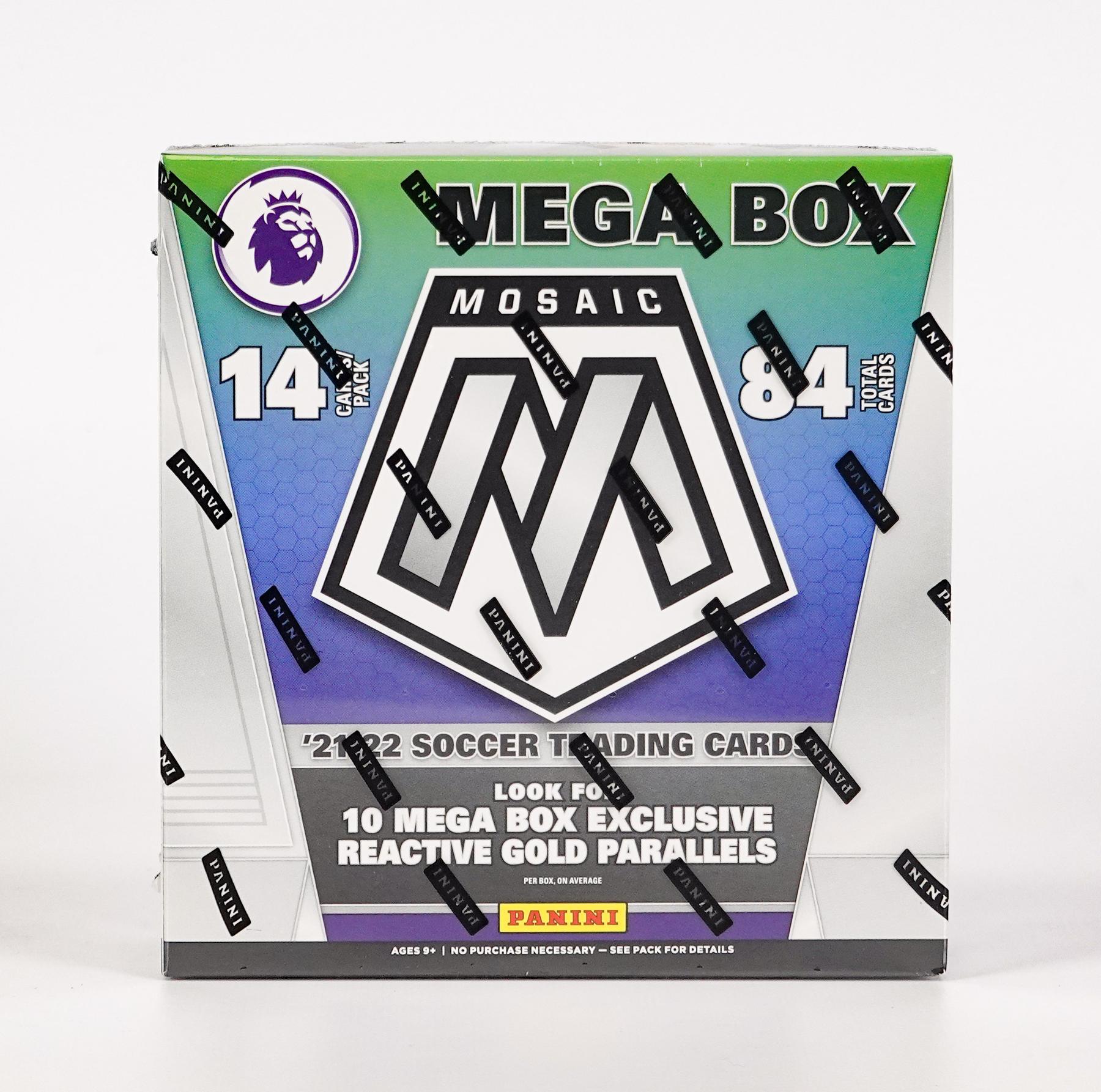 2021/22 Panini Mosaic Premier League EPL Soccer Mega Box (Reactive