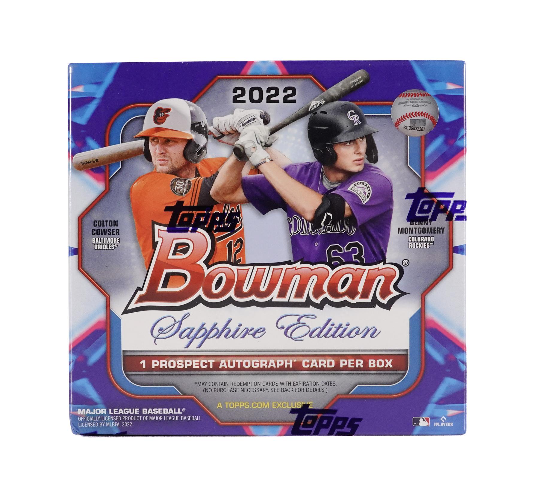 2022 Bowman Baseball Sapphire Edition Hobby Box DA Card World