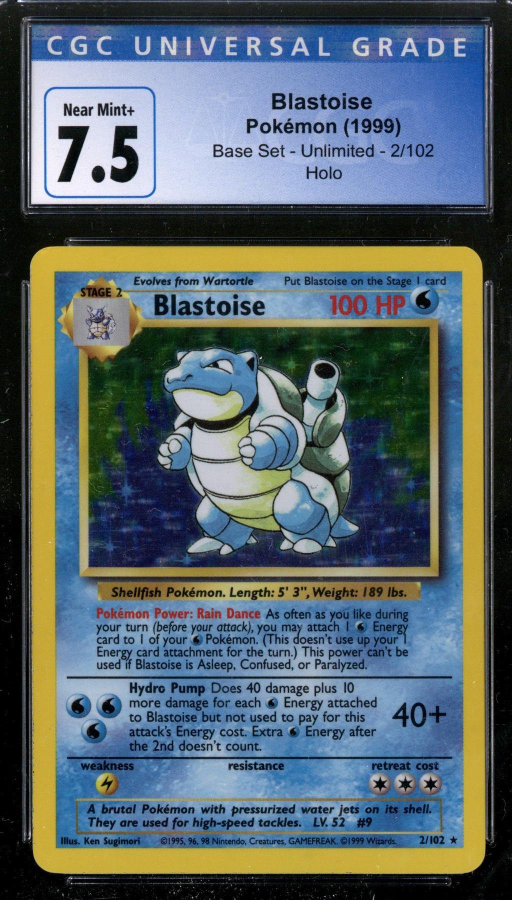 2/102 Base Set Pokémon Blastoise Holo for sale online 