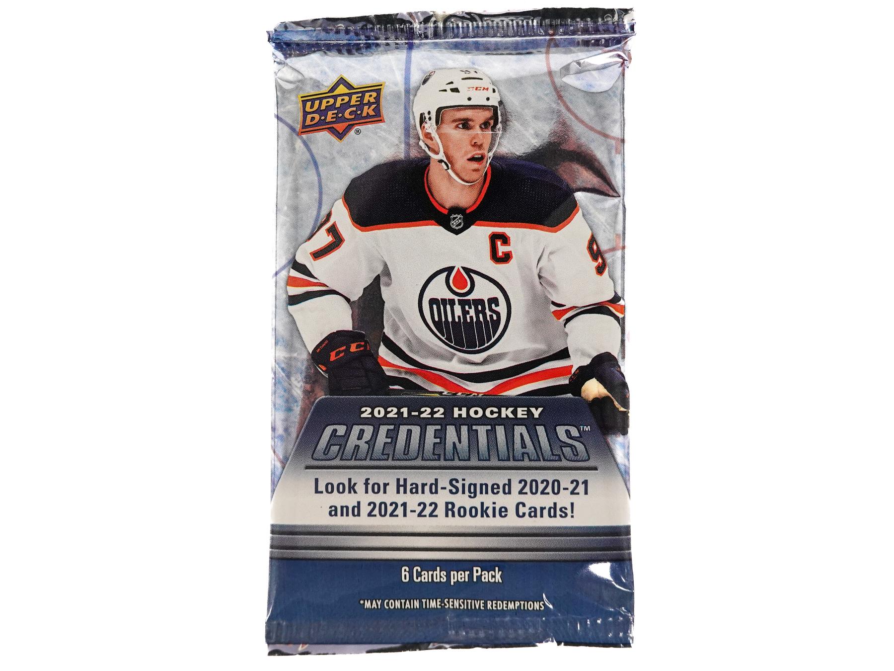2021/22 Upper Deck Credentials Hockey Hobby Pack | DA Card World