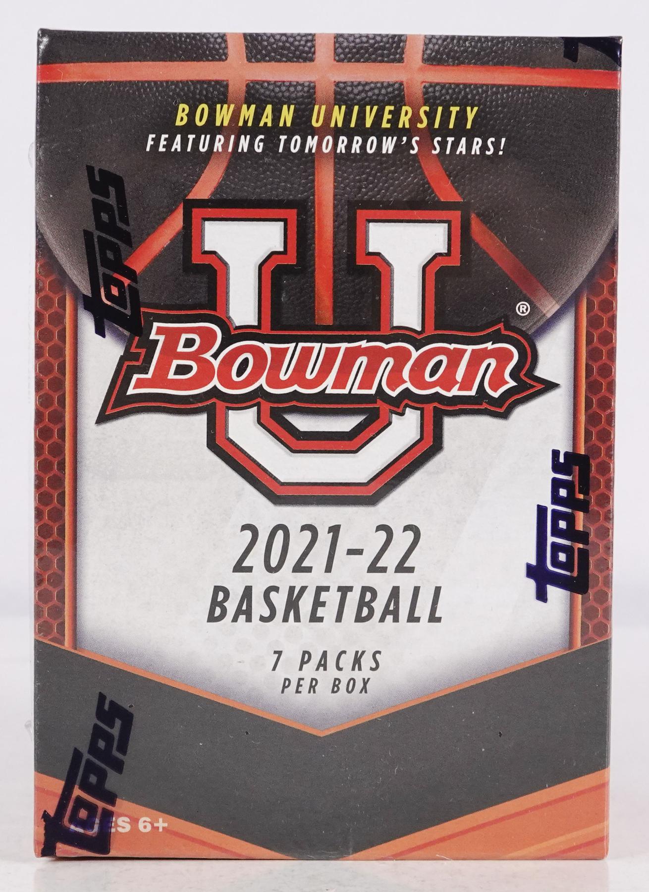 2021/22 Bowman University Basketball 7Pack Blaster Box (Pink Parallels