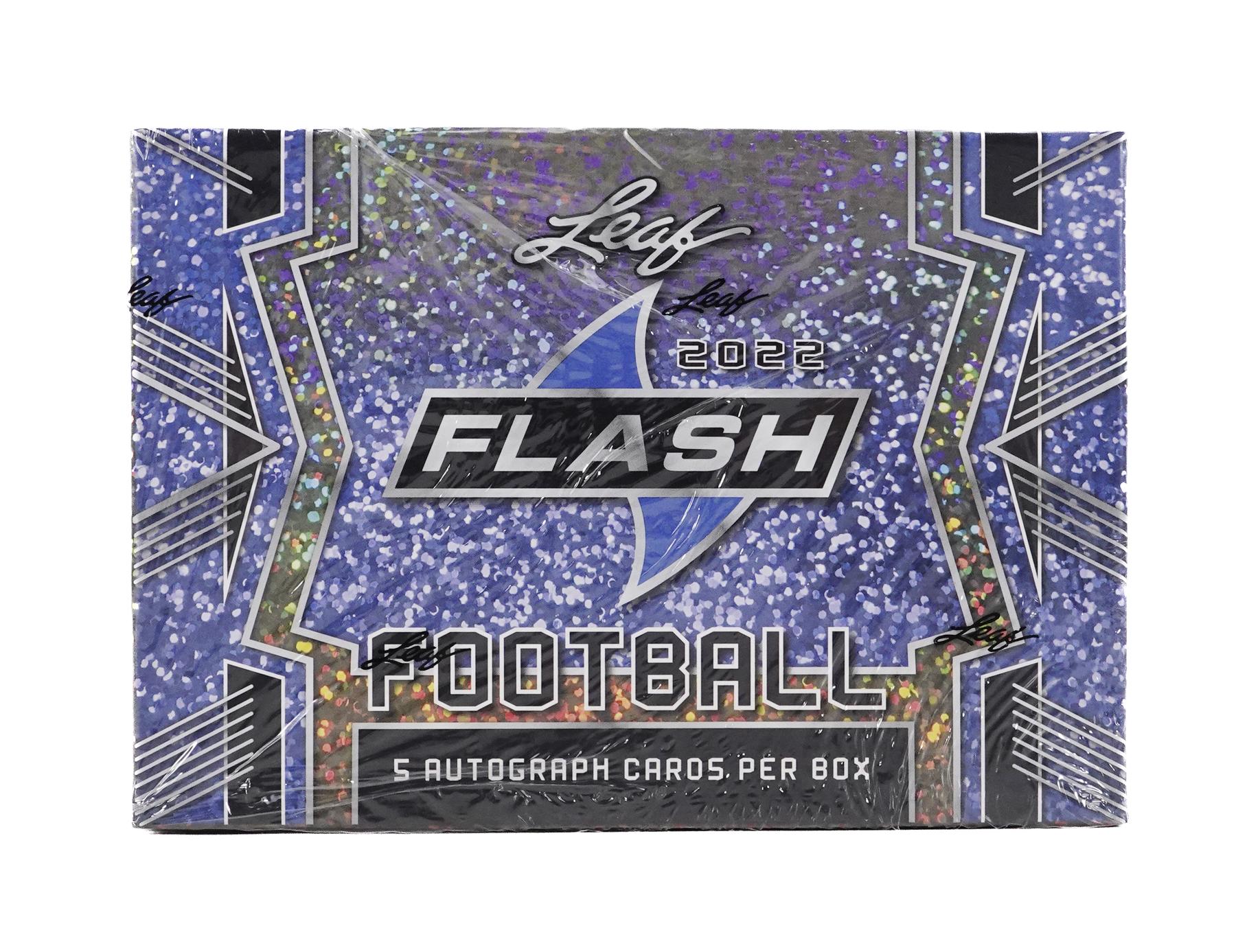 2022 Leaf Flash Football Hobby Box DA Card World