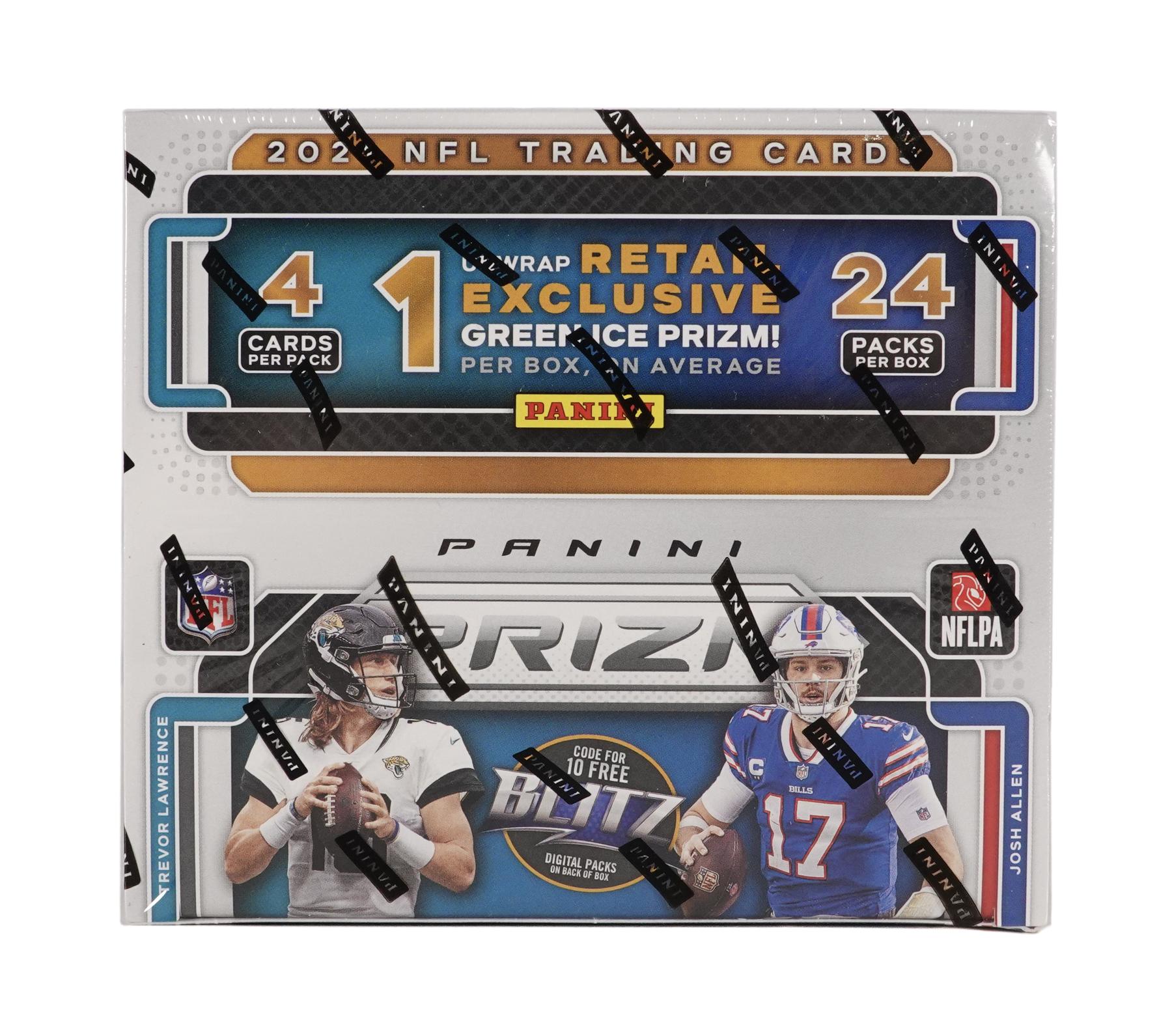 2021 Panini Prizm Football Retail Pack (Black & White Prizms!) (Lot of 12)