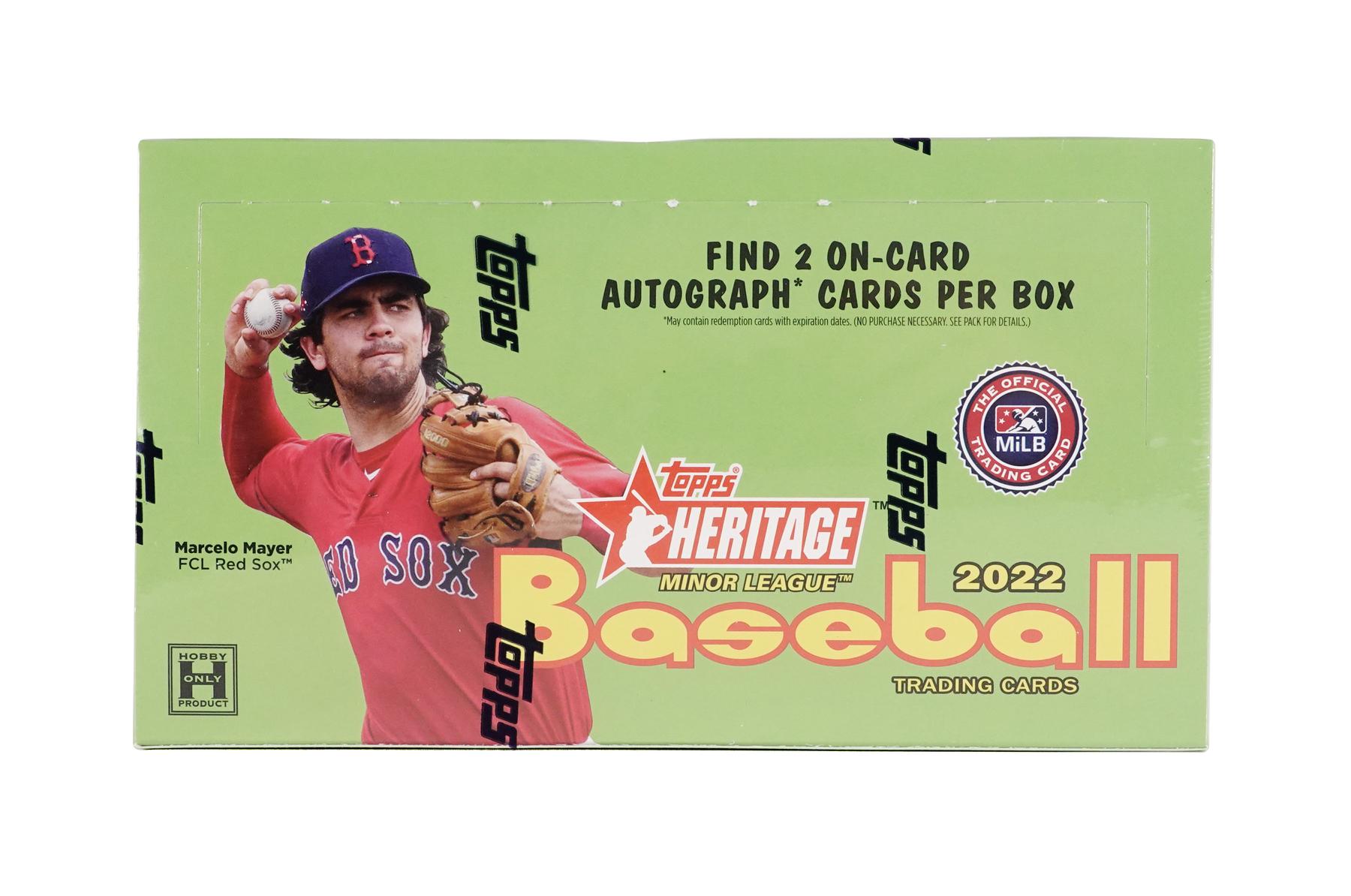 2022 Topps Heritage Minor League Baseball Hobby Box DA Card World