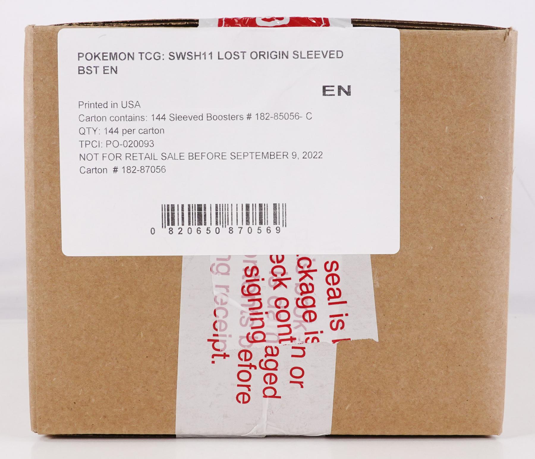 Pokemon Sword & Shield: Lost Origin Sleeved Booster 144-Pack Case | DA