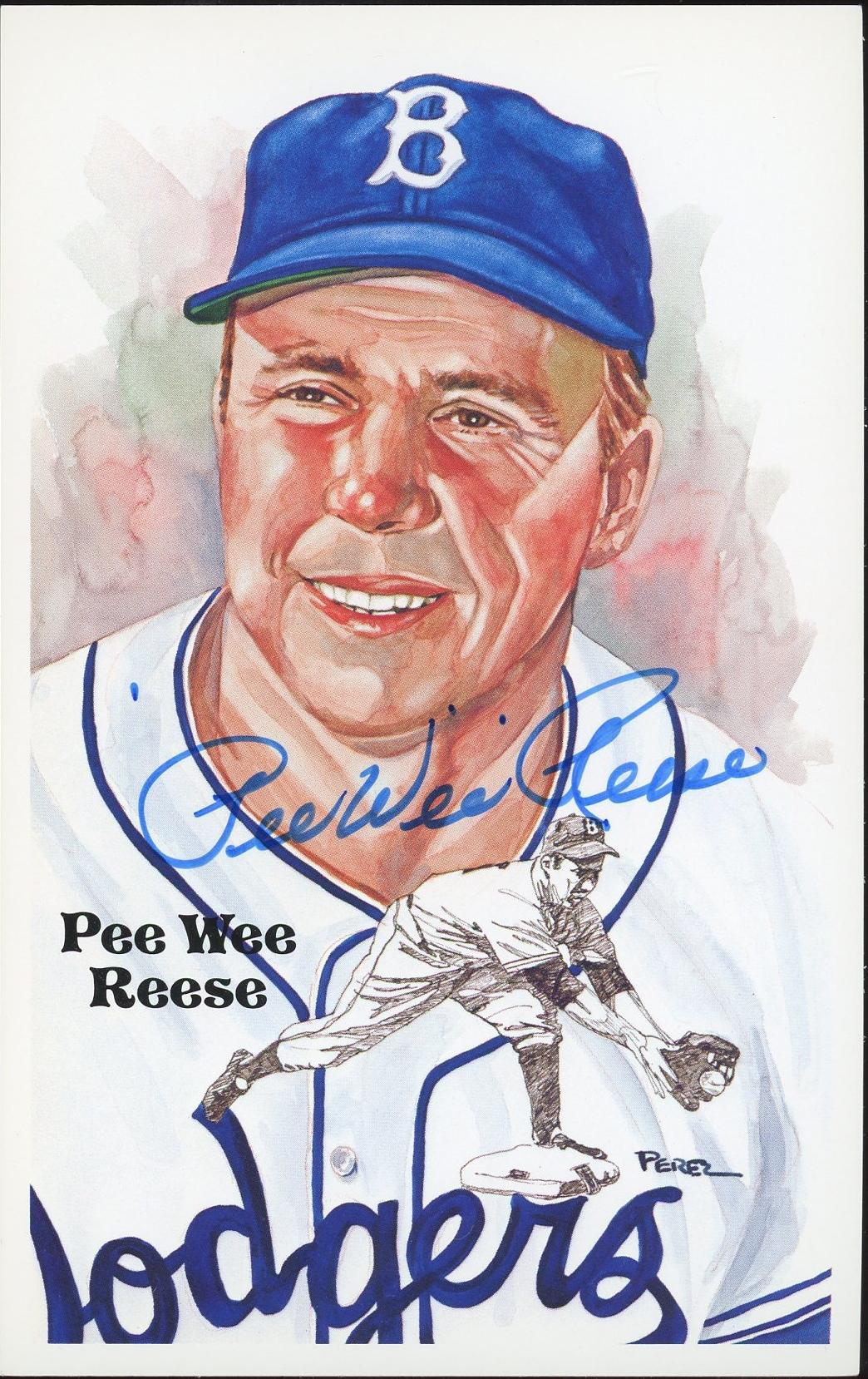 Pee Wee Reese Autographed Perez-Steele JSA AB84031 (Reed Buy) | DA Card ...