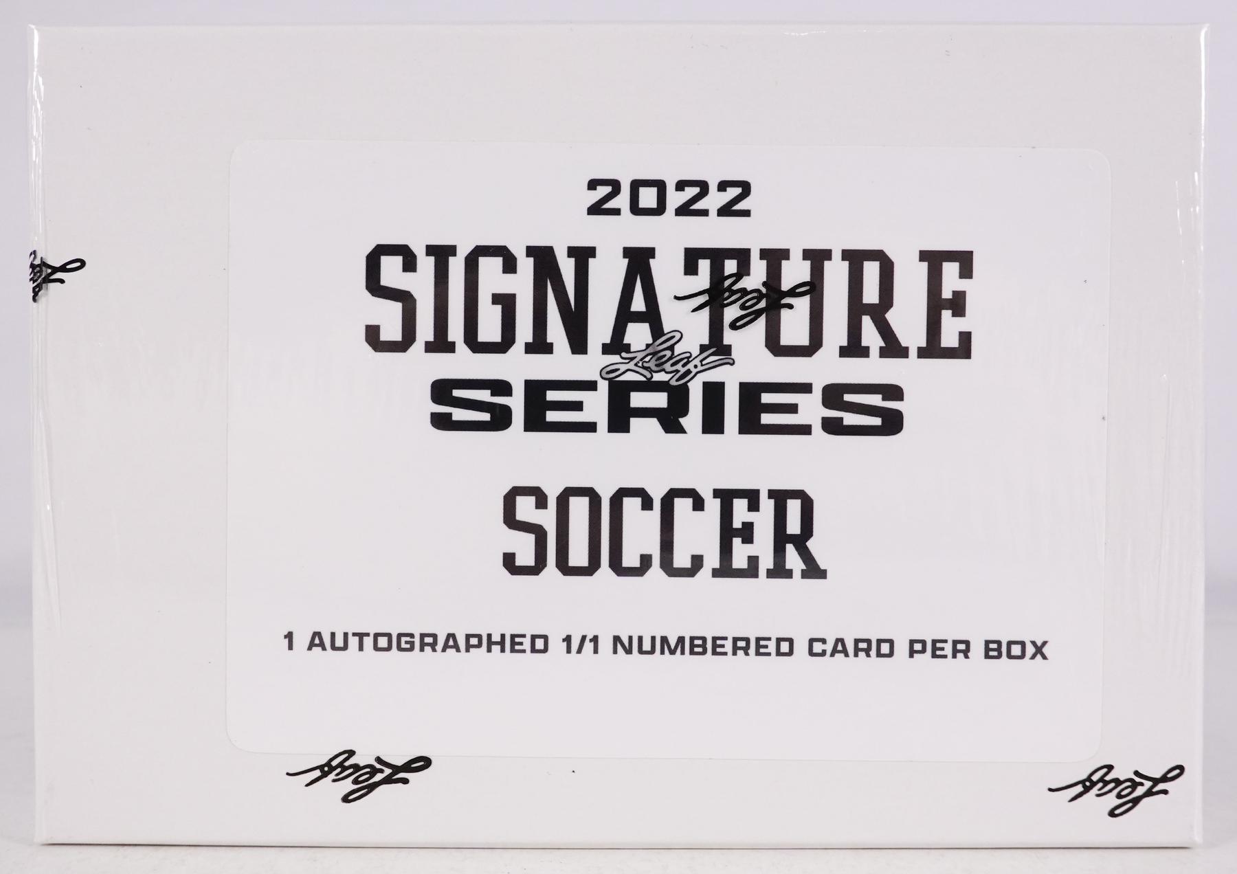 2022 Leaf Signature Series Soccer Hobby Box DA Card World