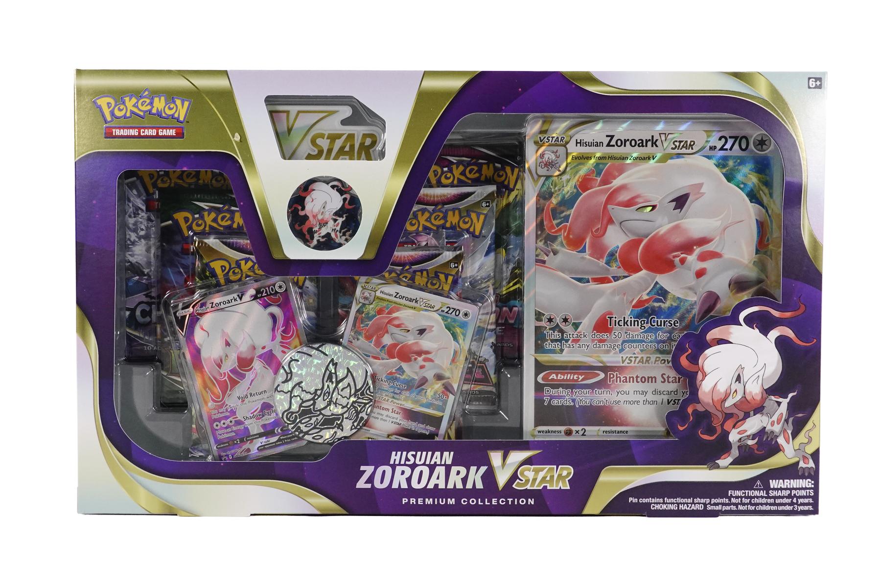 Pokemon Hisuian Zoroark Vstar Premium Collection Box Da Card World