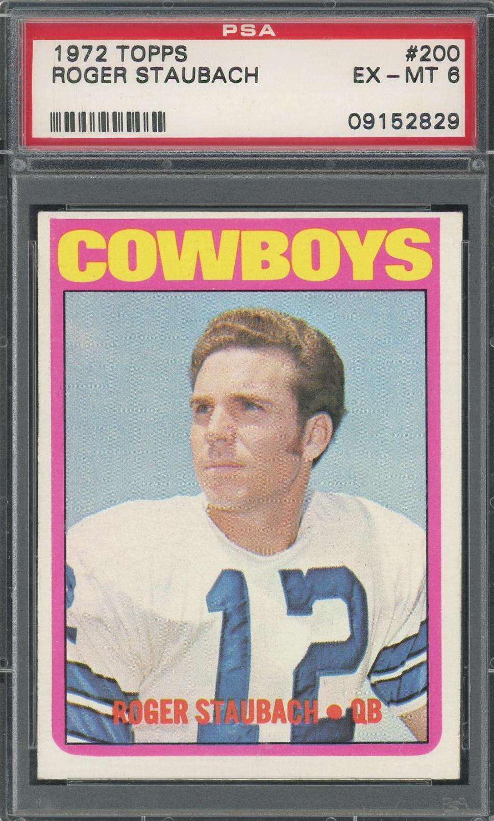 1972 topps roger staubach