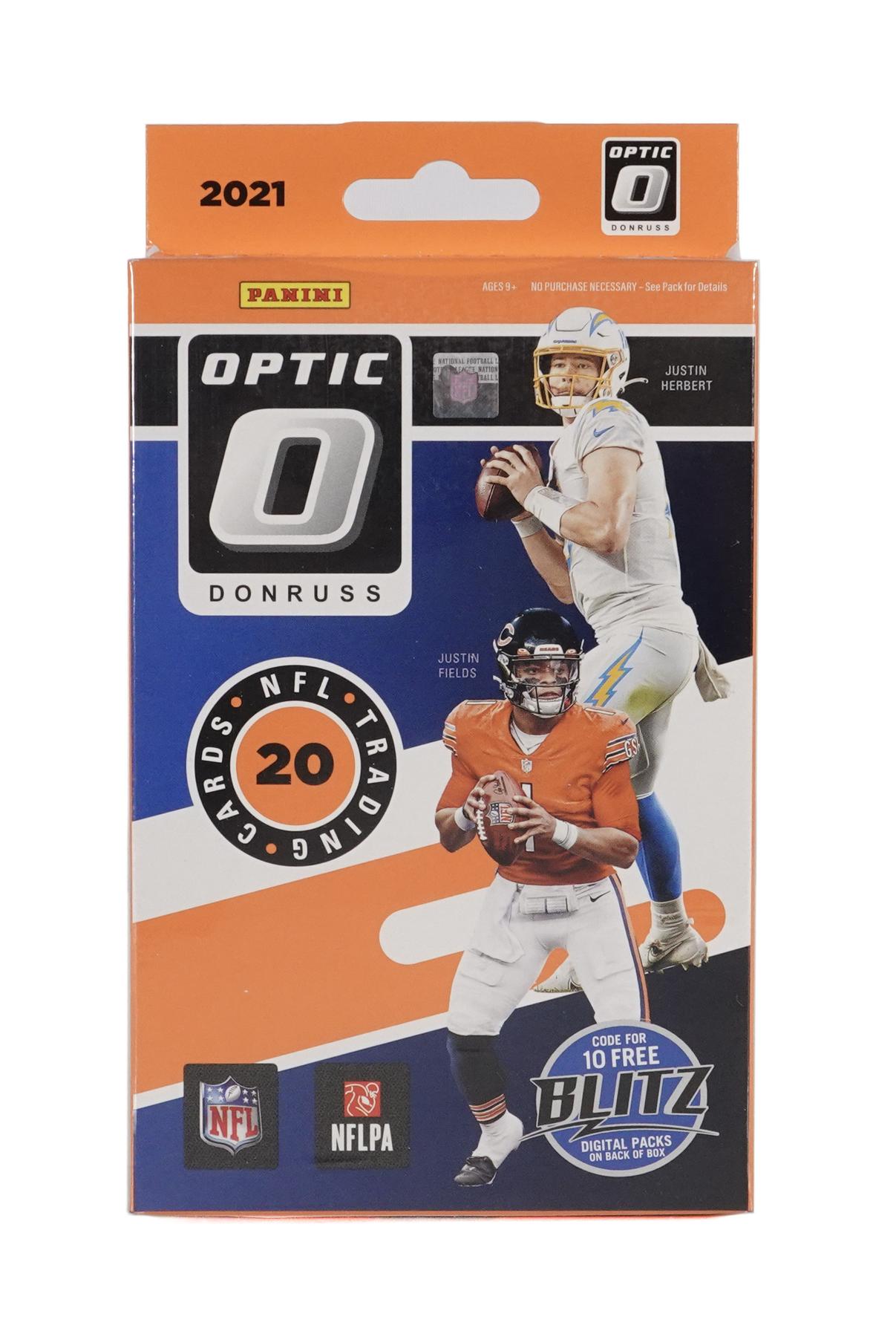 2022 Panini Optic NFL Football 3PK Trading Cards Hanger Box