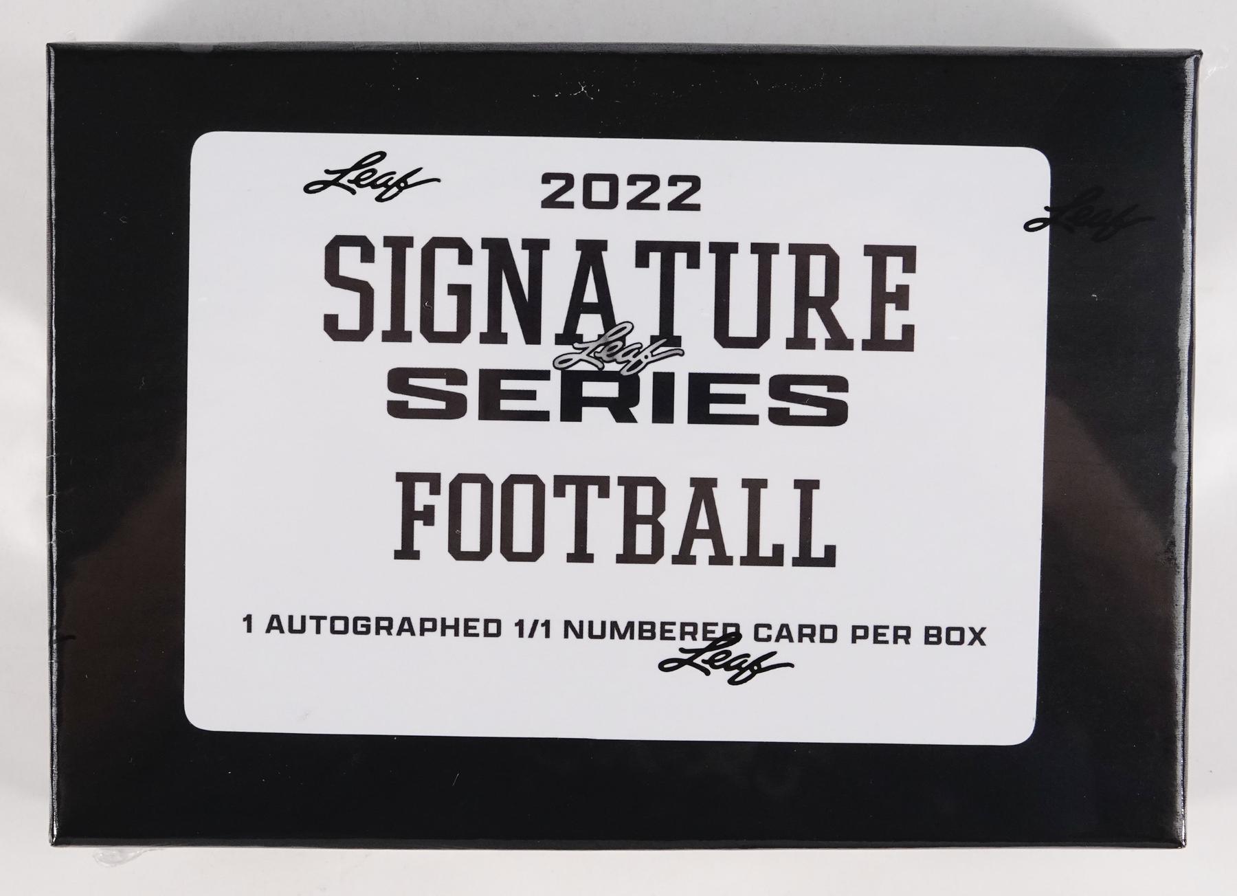 2022 Leaf Signature Series Football Hobby Box | DA Card World