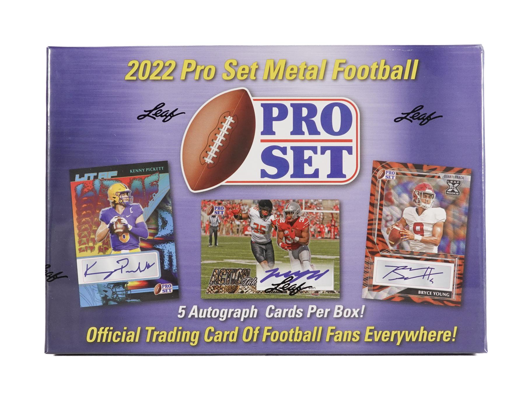 2022 Leaf Pro Set Metal Football Hobby Box | DA Card World